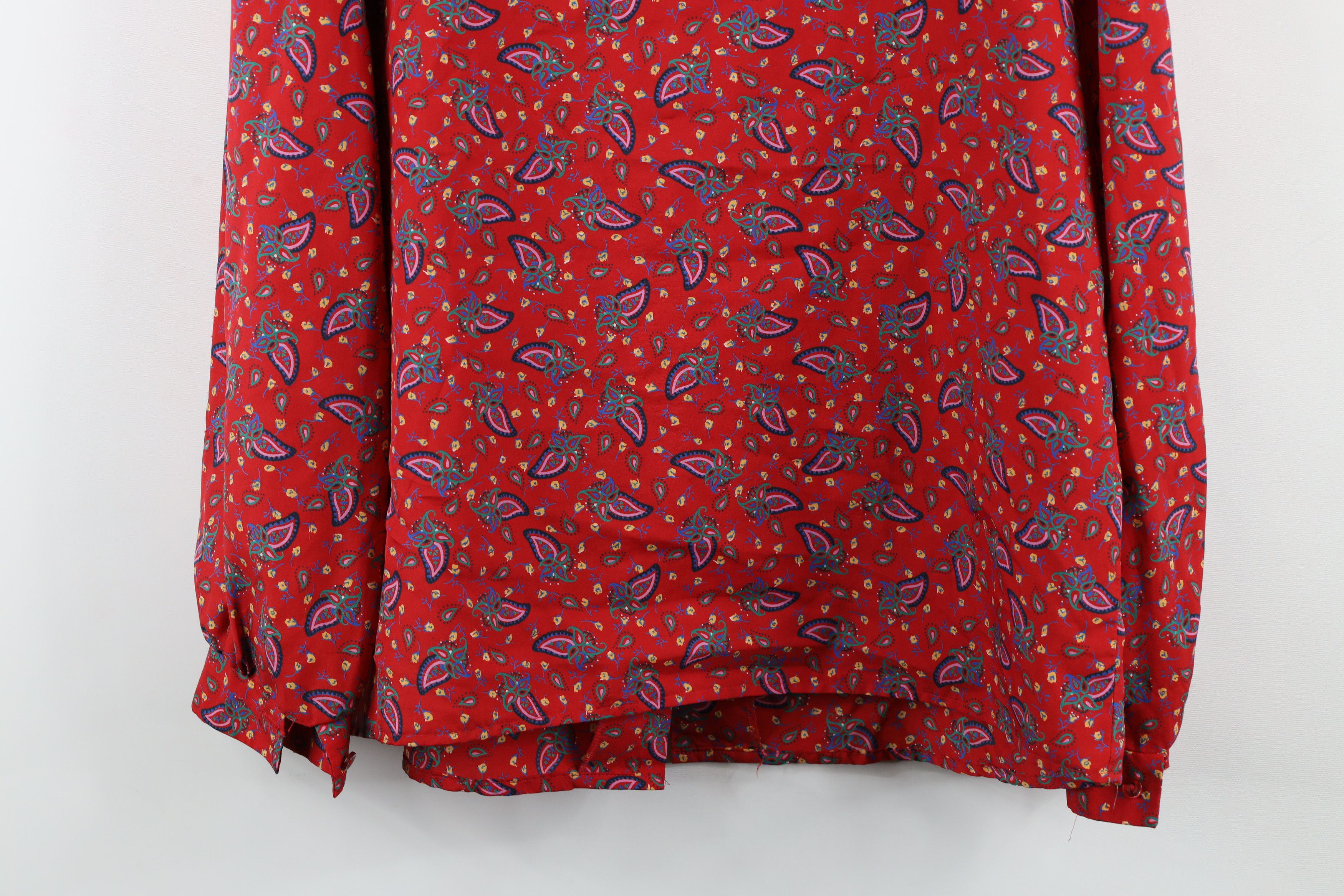 Vintage Vintage 70s Streetwear Flower Collared Button Shirt USA Size XXL / US 16-18 / IT 52-54 - 12 Thumbnail