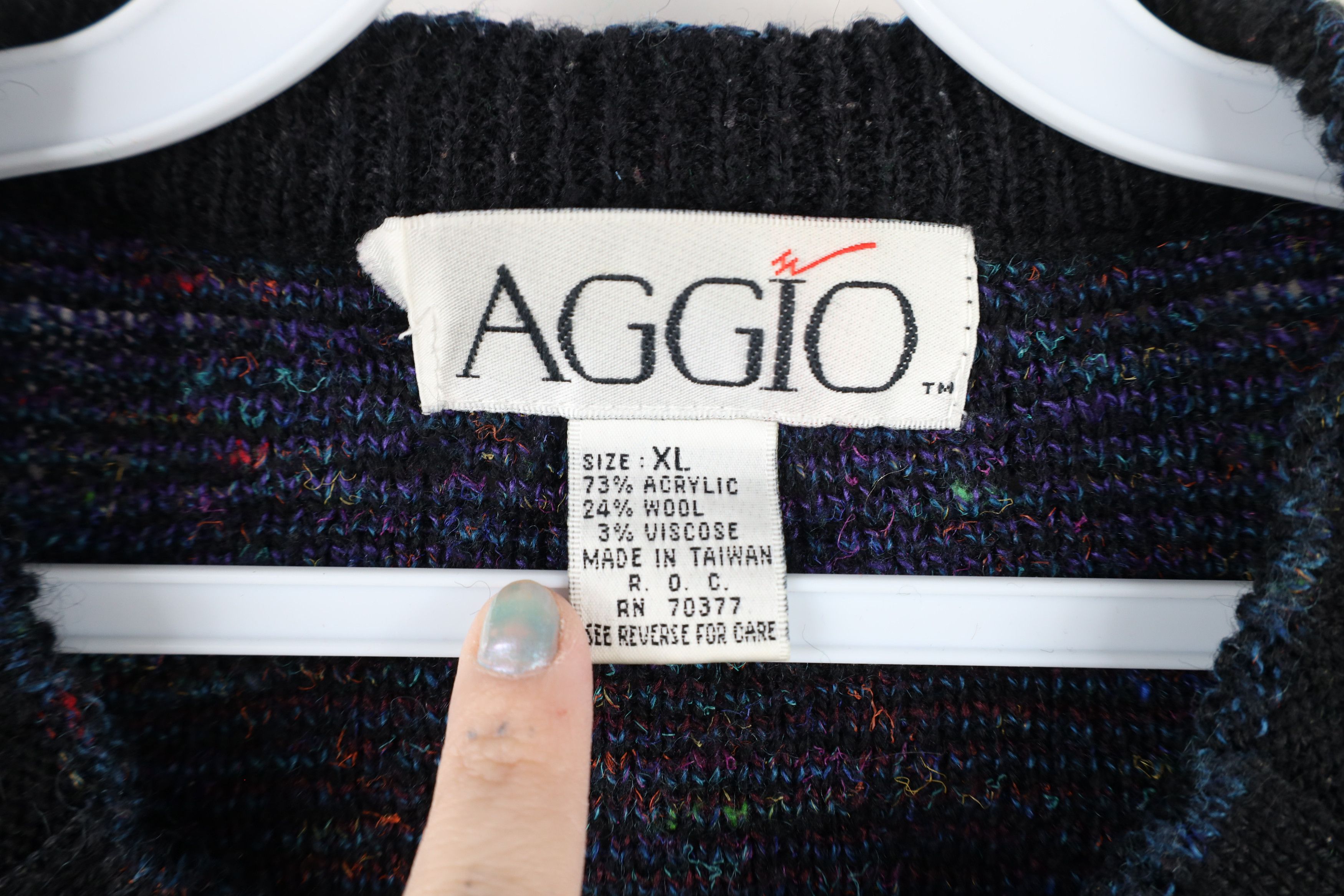 Vintage Vintage 90s Coogi Style Wool Blend Rainbow Knit Sweater Size US XL / EU 56 / 4 - 4 Thumbnail