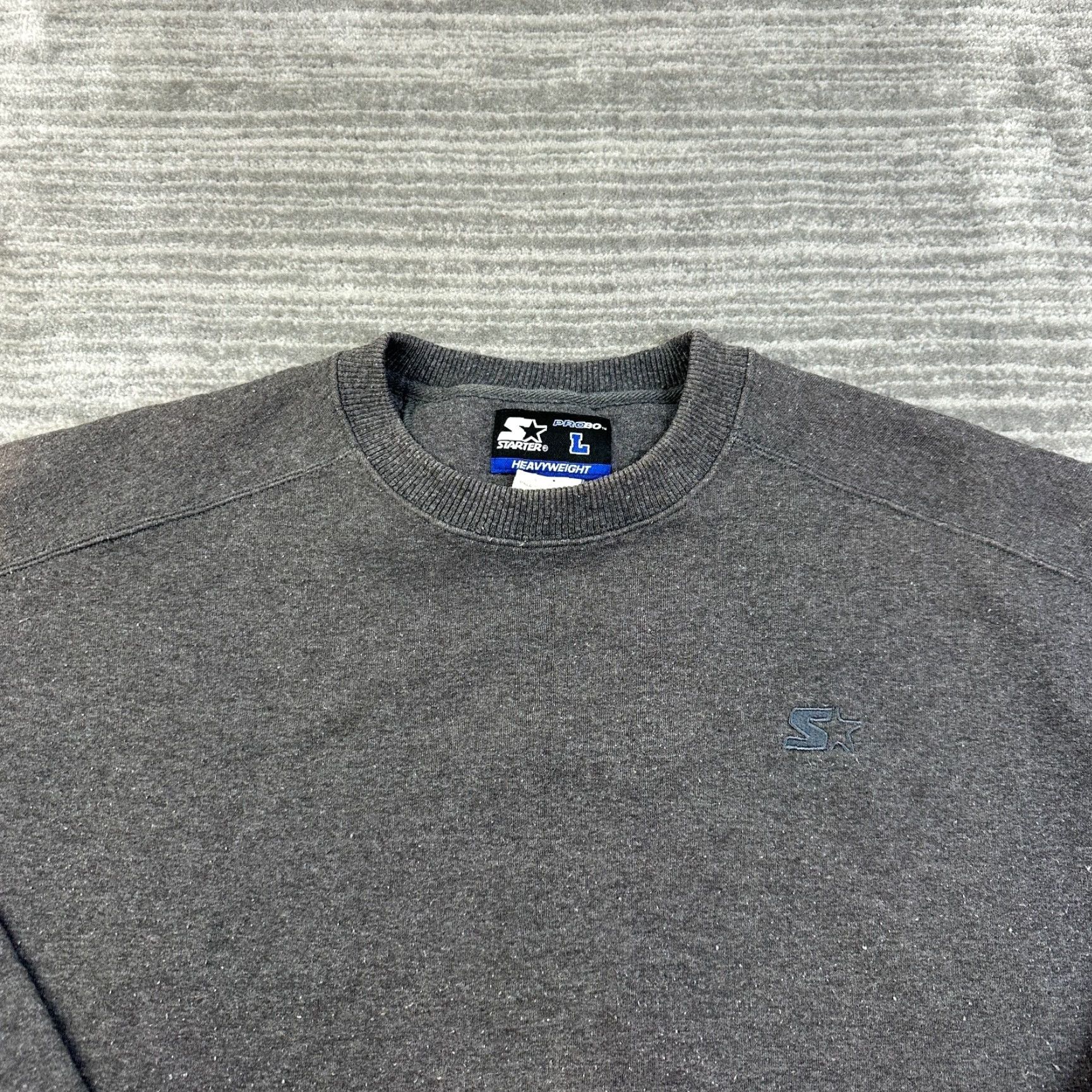 Starter VINTAGE Starter PRO80 Sweater Mens Large Gray Crewneck Sweat Shirt Casual Size US L / EU 52-54 / 3 - 3 Thumbnail