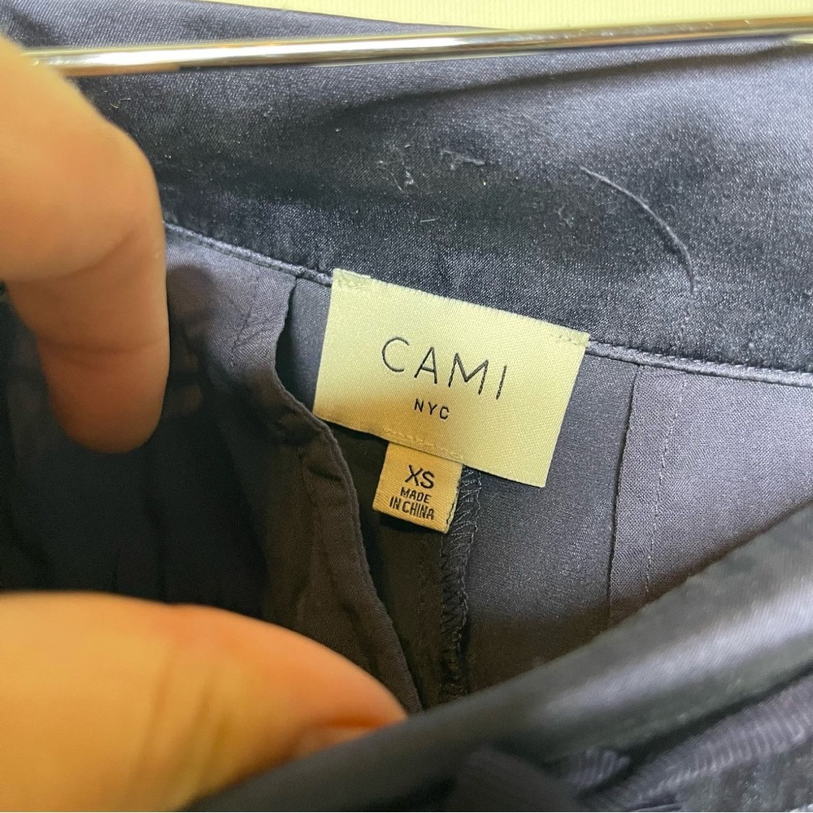 CAMI NYC Cami NYC Navy Blue Drawstring Pull On Silk Pants XS Size 26" / US 2 / IT 38 - 6 Thumbnail