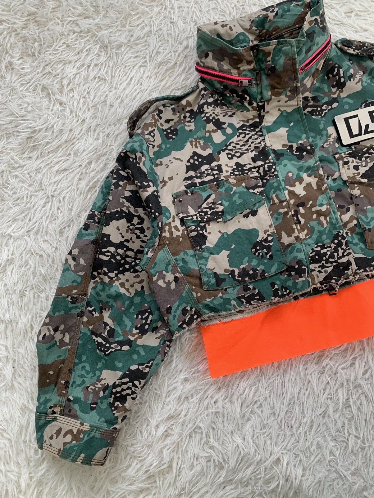 Diesel Diesel Camo Military Combat RR55 Crop Jacket Size M / US 6-8 / IT 42-44 - 3 Thumbnail