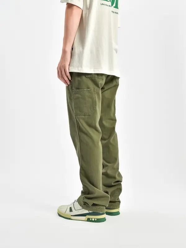 Japanese Brand × Vintage multi function fade work carpenter flared cargo pants Size US 34 / EU 50 - 3 Thumbnail