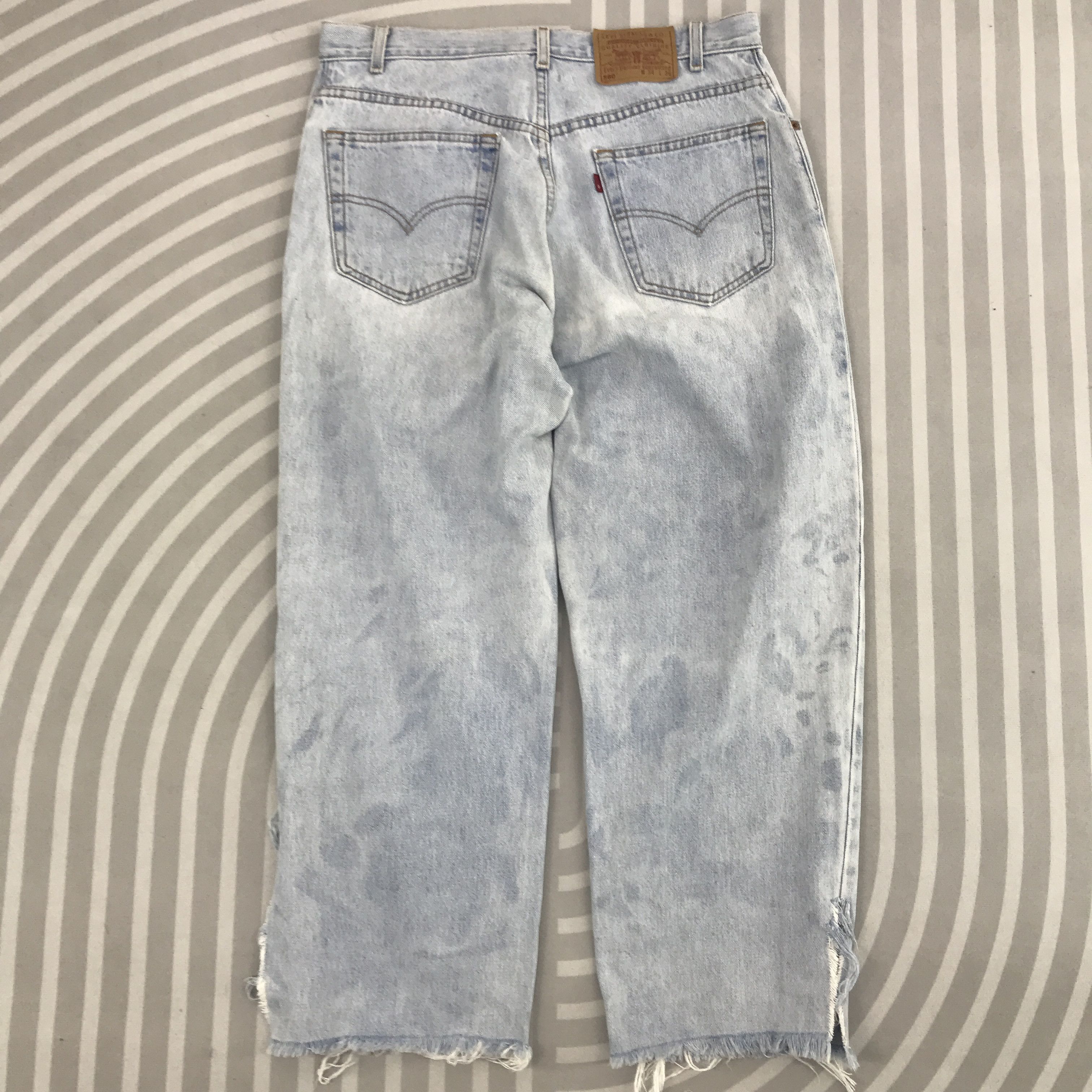 Levi's × Vintage Vintage Levi's Baggy Denim Distressed jeans pants Size US 33 - 4 Thumbnail