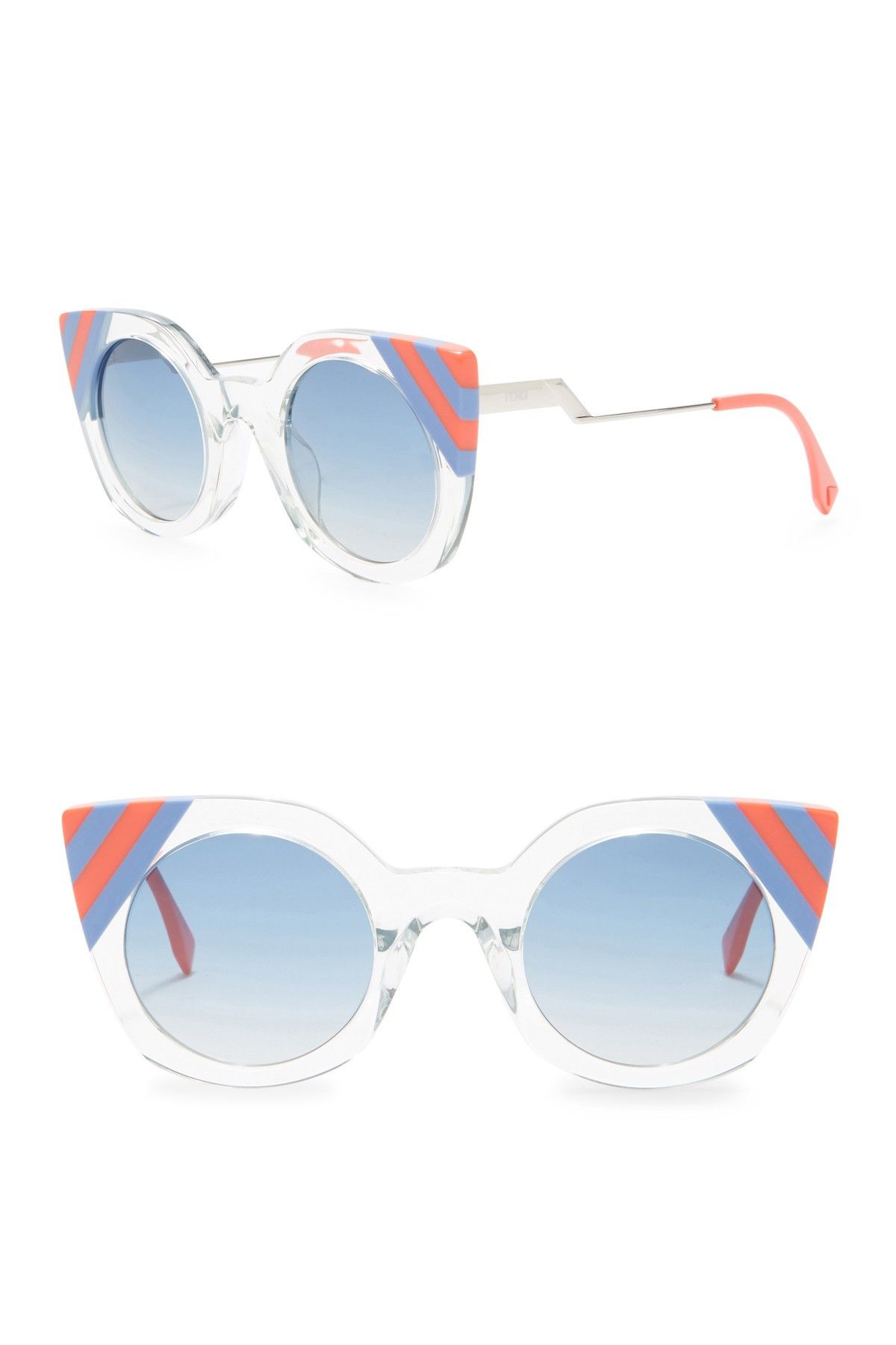 Fendi Fendi 'Waves' FF0240/S Women's Cat-Eye Sunglasses FF 0240 Size ONE SIZE - 1 Thumbnail