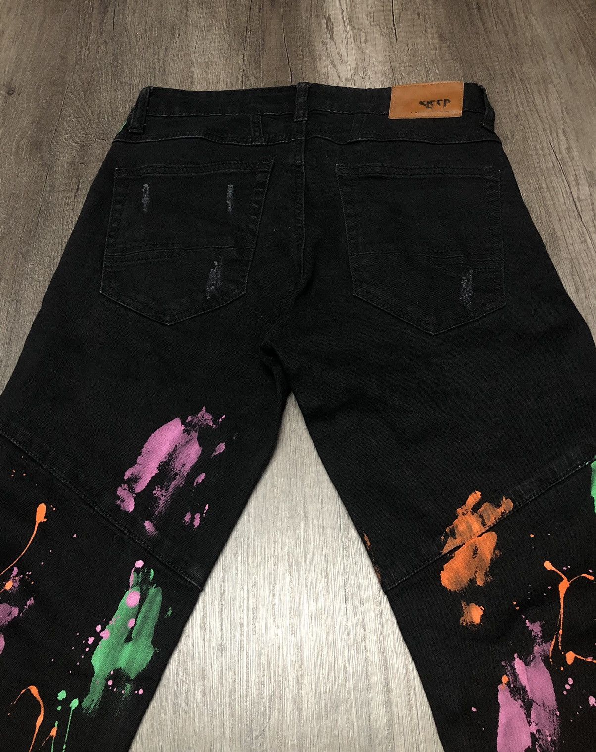 Designer Denim Distillation by Kleep Black Tye Dye Size US 29 - 19 Thumbnail