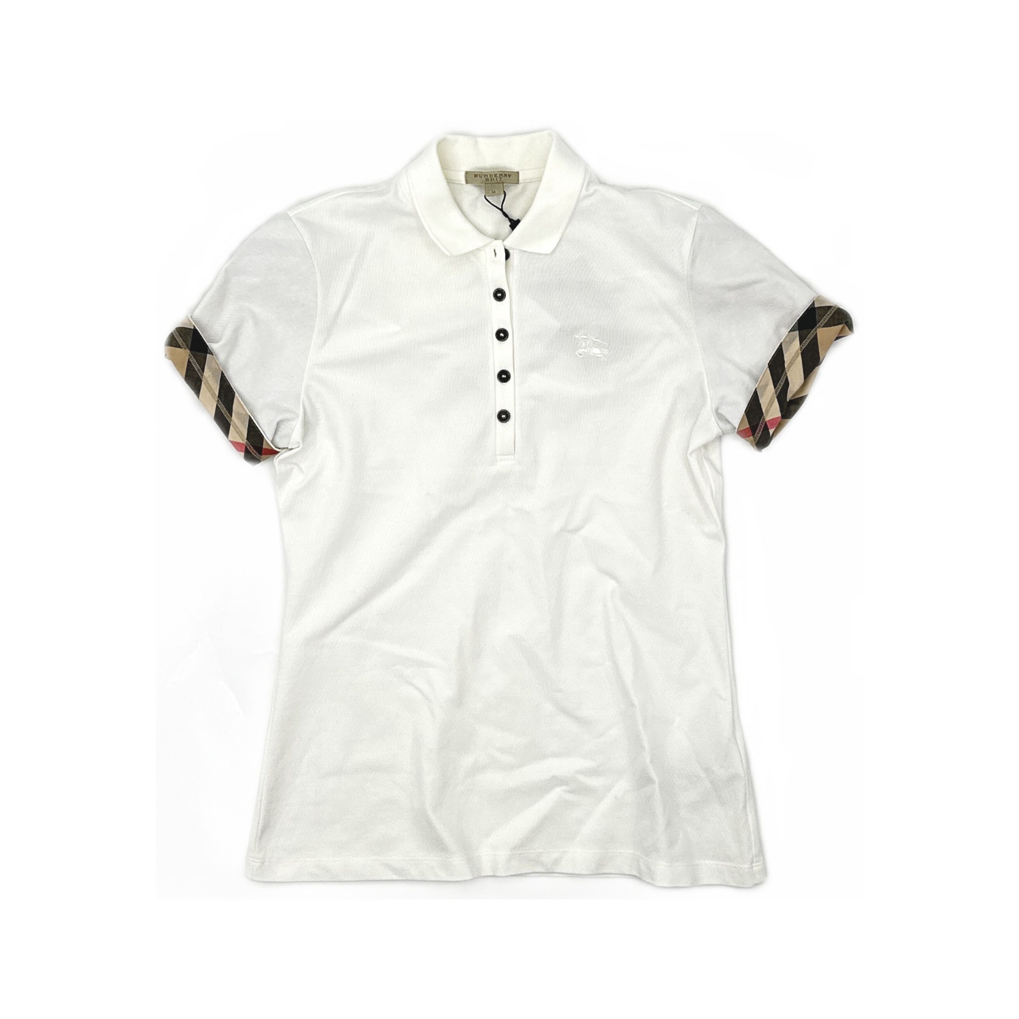 Burberry Burberry Brit Plaid Sleeve Polo Shirt Size M Size M / US 6-8 / IT 42-44 - 1 Thumbnail