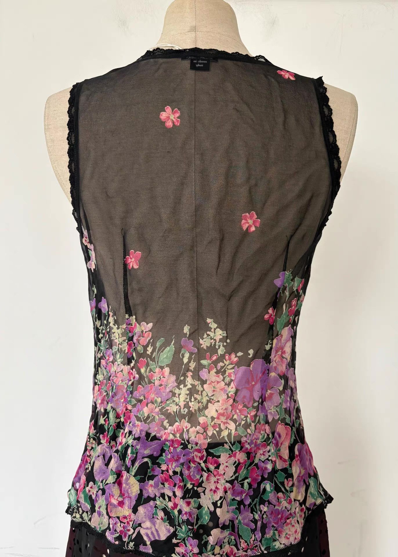 Marella Marella Women's Silk Sheer Top Ｑ21 Size M / US 6-8 / IT 42-44 - 8 Thumbnail
