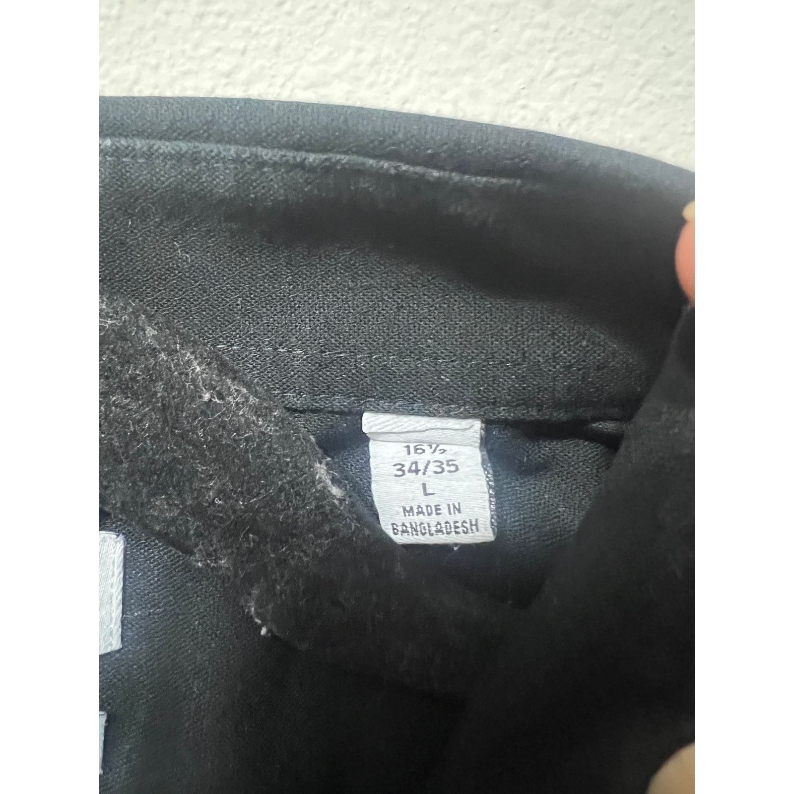 Calvin Klein CalvinKlein Men's Black Slim Fit No-Iron Shirt 16.5x34/35 Size US L / EU 52-54 / 3 - 4 Thumbnail