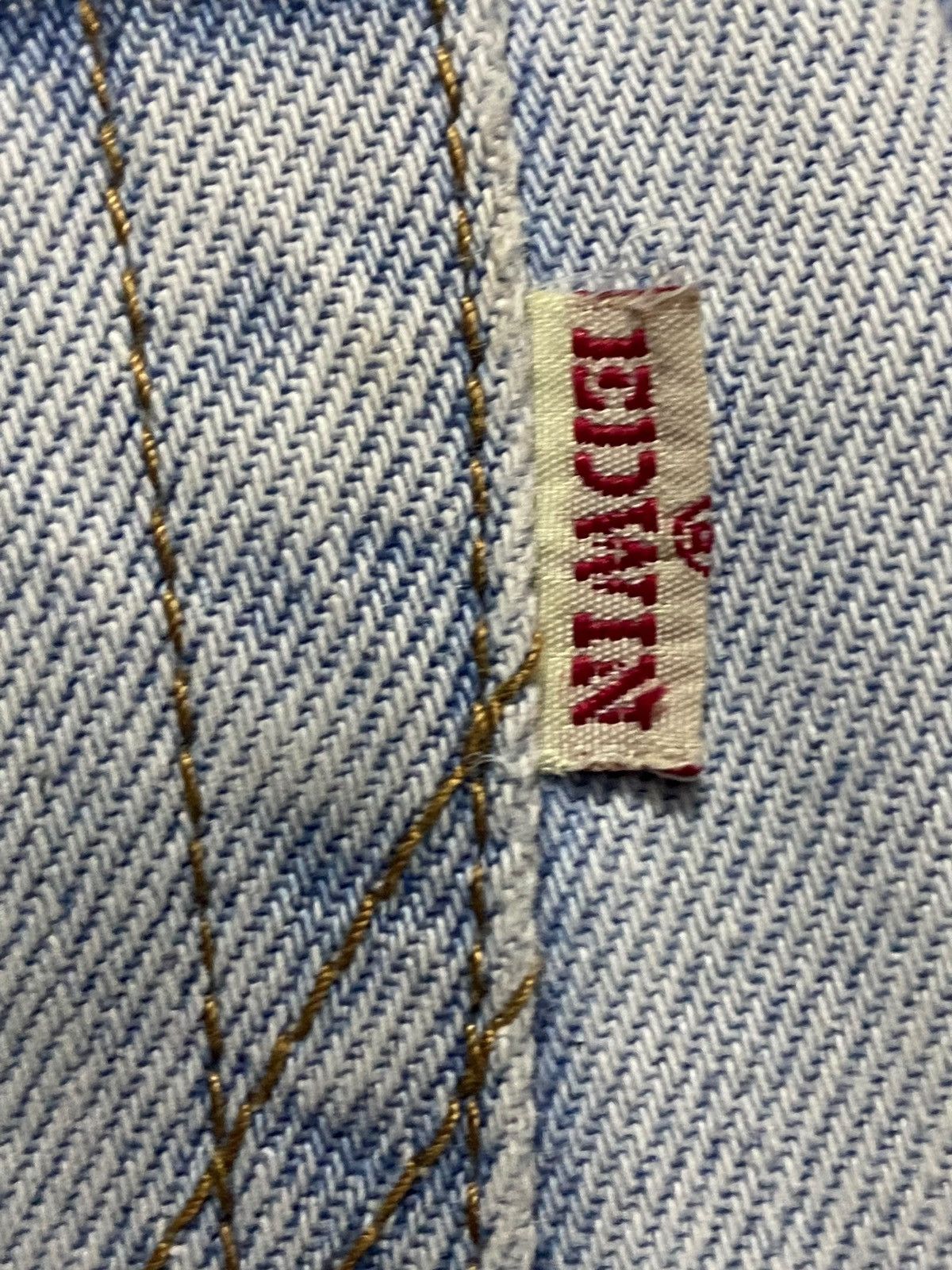 Edwin Vintage Japanese Brand Edwin Light Faded Wash Frayer Jeans Size US 30 / EU 46 - 11 Thumbnail