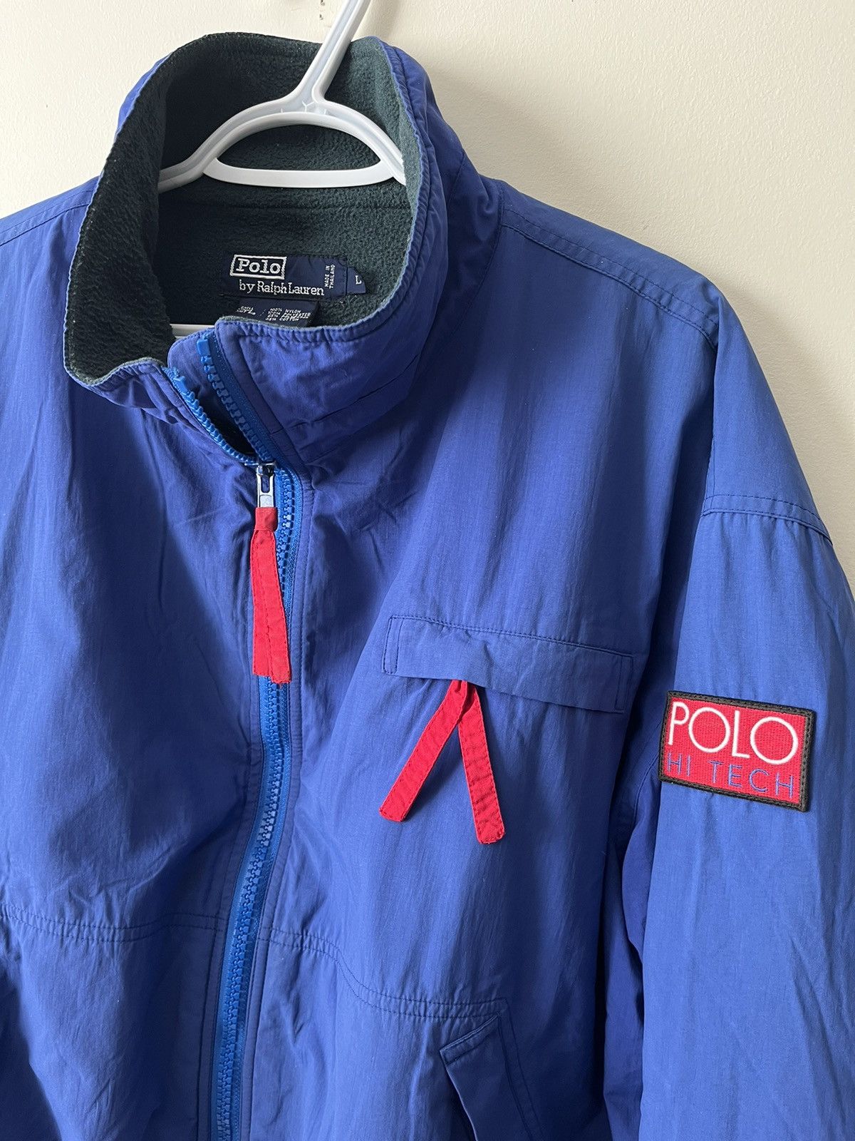 Polo Ralph Lauren × Vintage Rare✨ Polo Hi Tech Jacket 1992 Fleece Lined Size US L / EU 52-54 / 3 - 2 Thumbnail