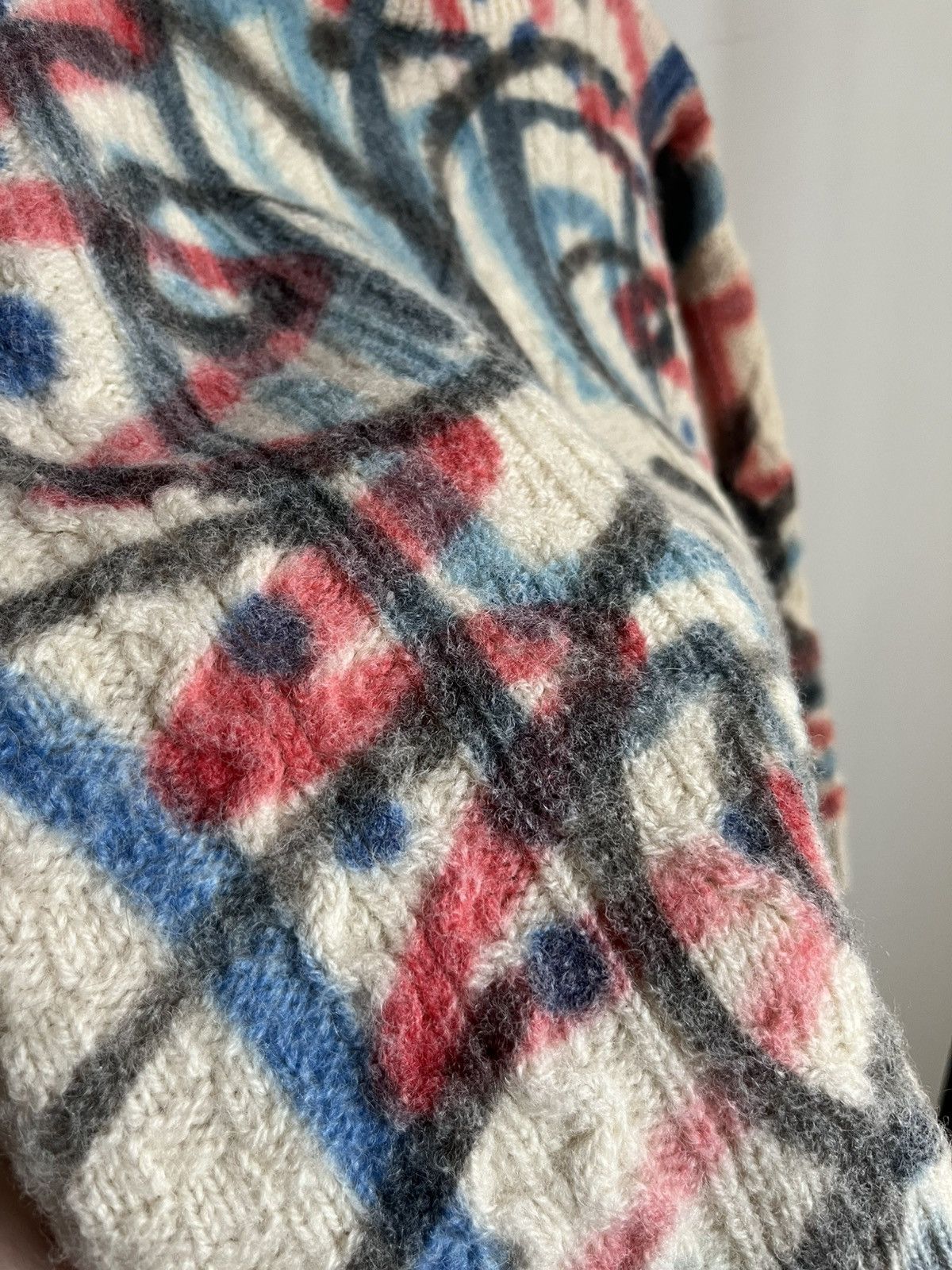 Charles Jeffrey LOVERBOY Charles Jeffrey Loverboy AW18 sprayed cable knit sweater Size US S / EU 44-46 / 1 - 8 Thumbnail