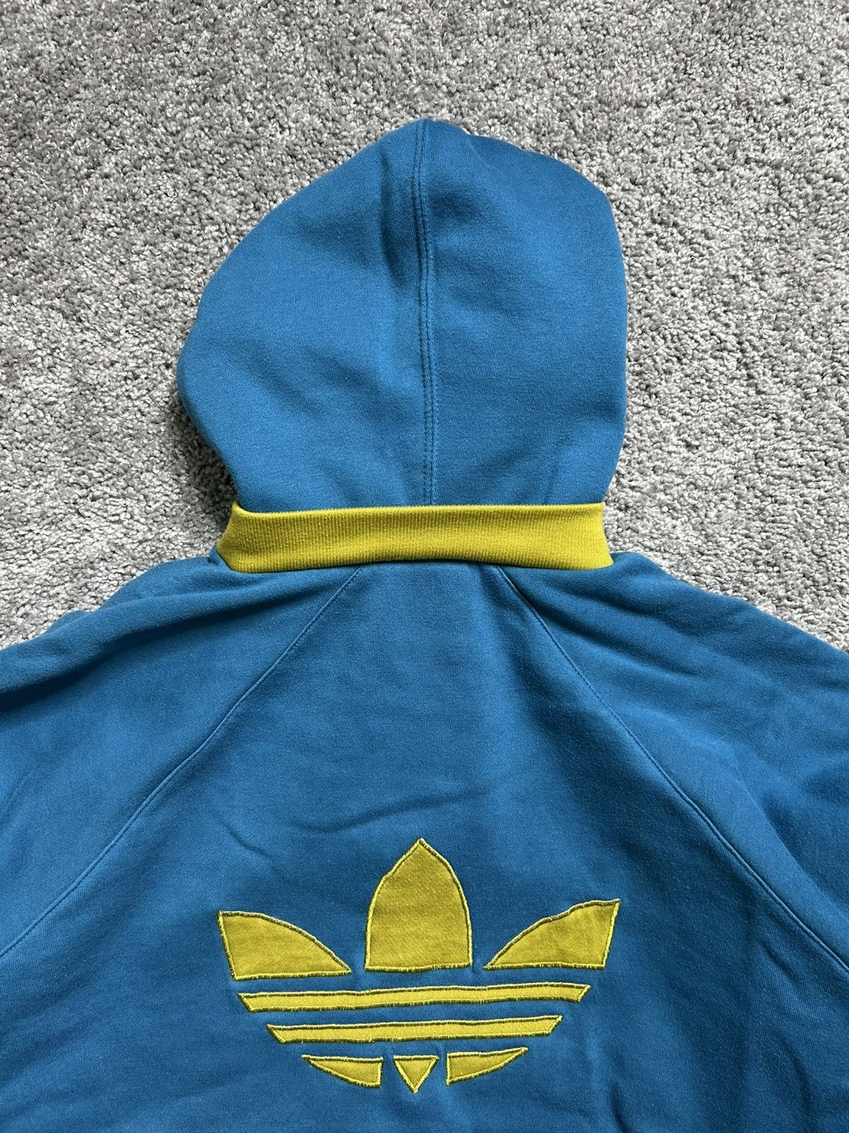 Adidas Vintage 60s/70s Adidas Quarter Tri Tone Zip Hoodie Puffer Size US M / EU 48-50 / 2 - 6 Thumbnail