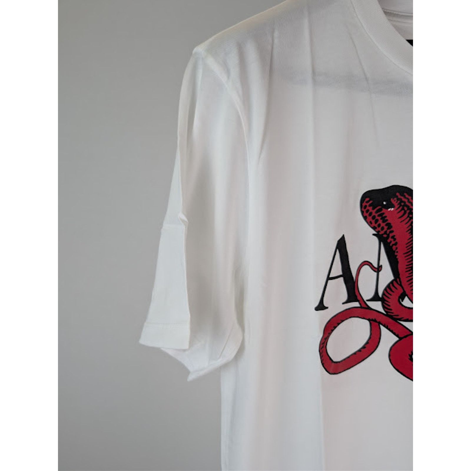 Amiri o1rshd1 Poison Snake Graphic Print T-Shirt in White / Red Size US S / EU 44-46 / 1 - 6 Thumbnail