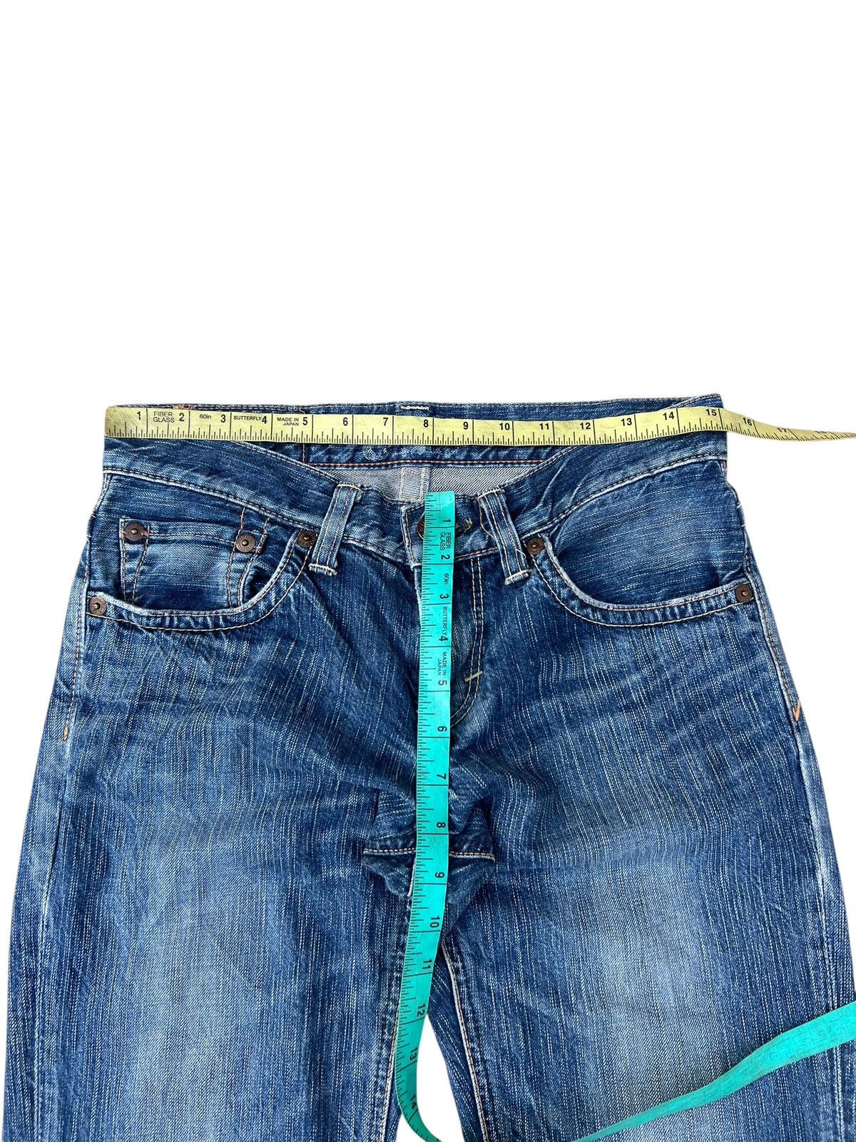 Edwin Vintage Y2K Edwin Made in Japan 503 Faded Denim Flare Jeans Size US 29 - 2 Thumbnail