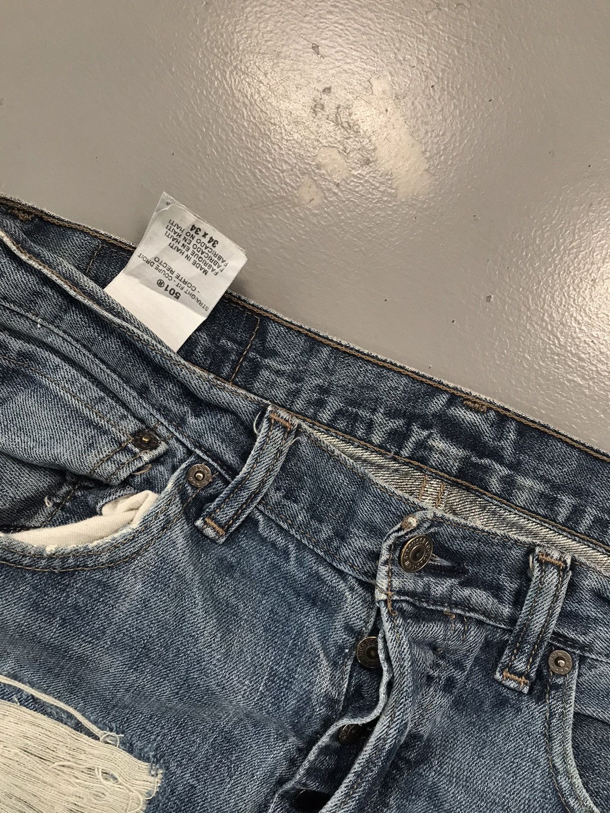 Designer × Levi's × Vintage Vintage Levi’s distressed rework flared denim Size US 36 / EU 52 - 4 Thumbnail