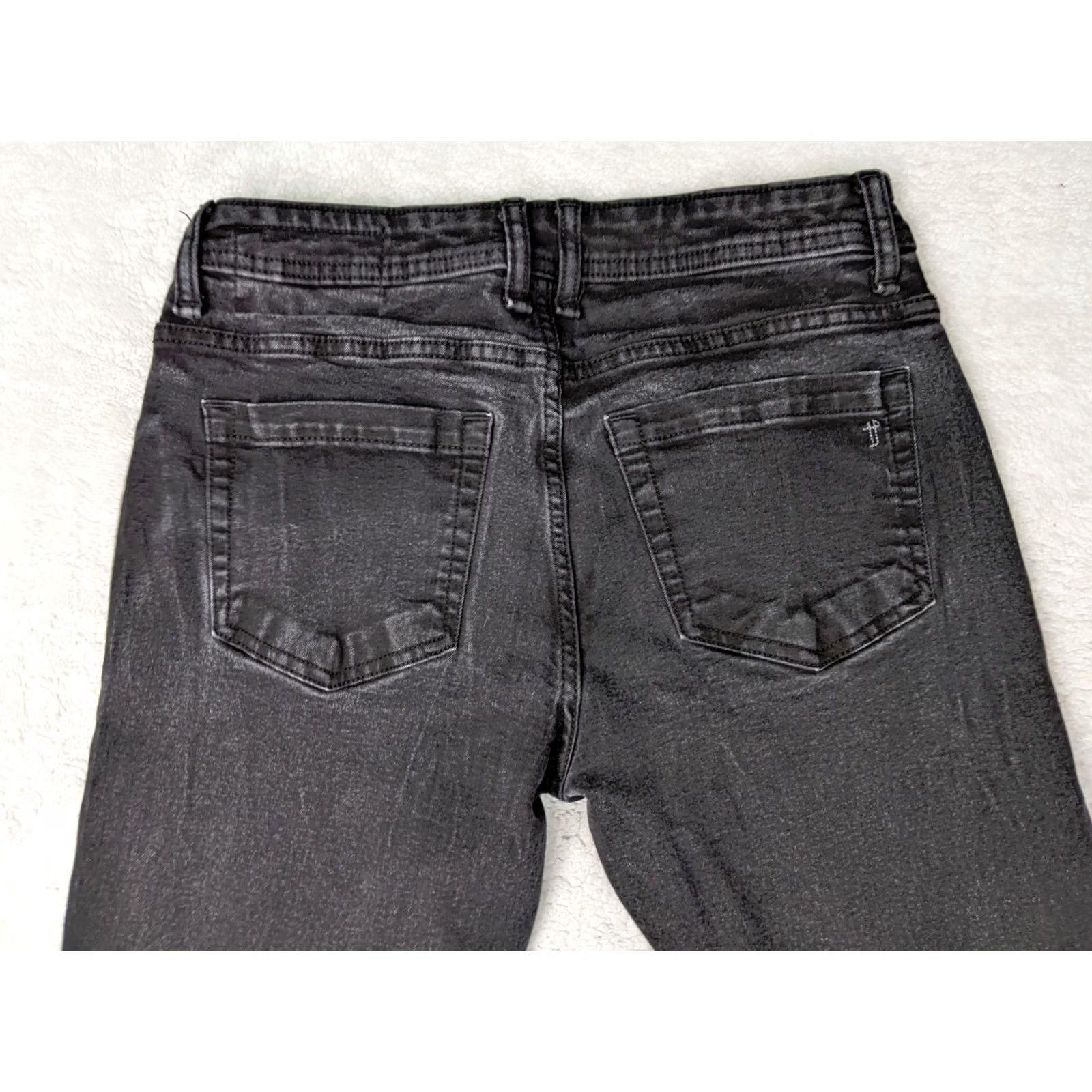 Madewell Madewell The Perfect Jean NYC Athletic Fit Denim Jeans 29x32 Black Med Wash Press Fade Skinny Women Mens Size 30" / US 8 / IT 44 - 7 Thumbnail