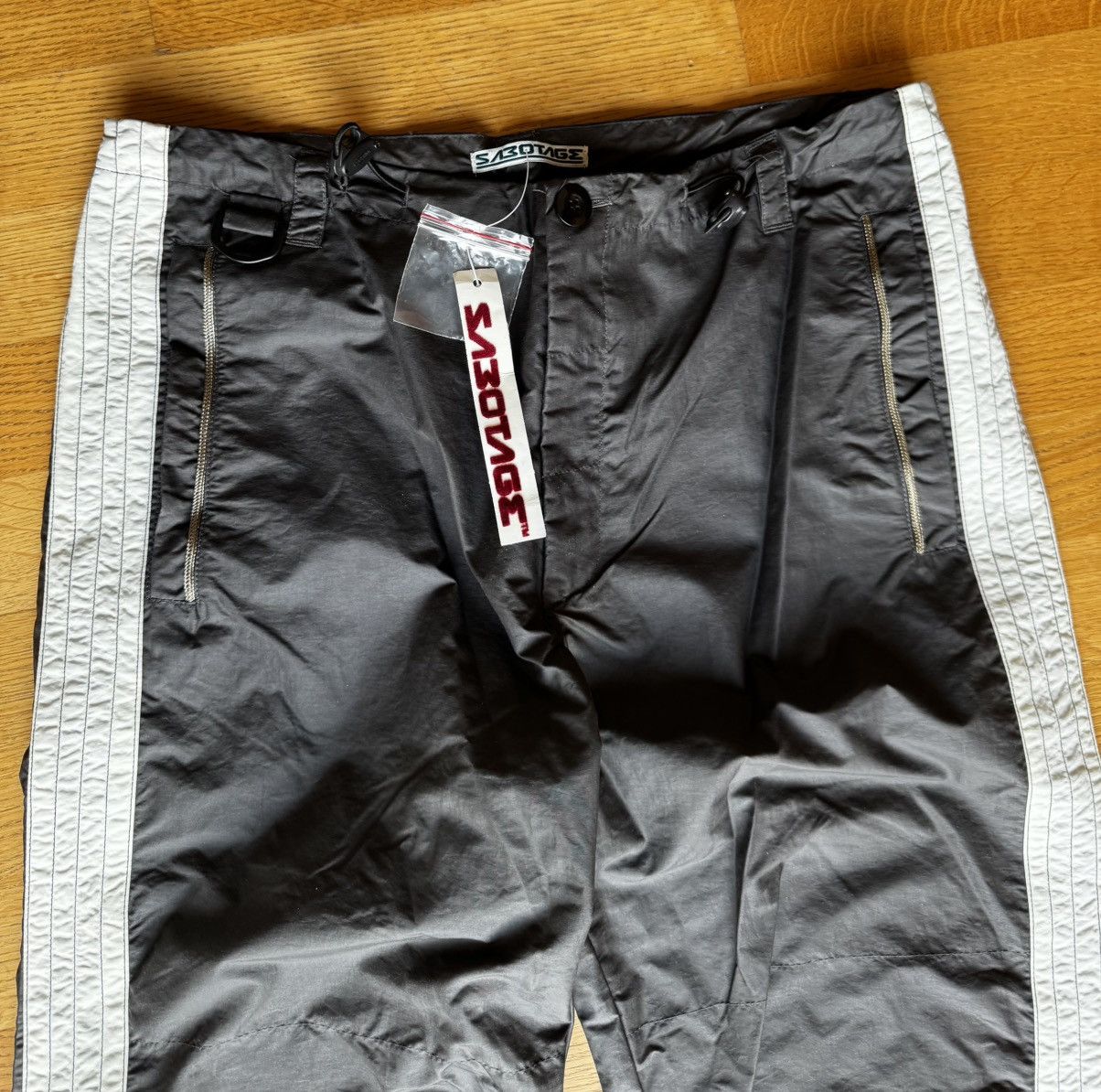 Walter Van Beirendonck NOS 1990‘s Sabotage Gold Rope/Panel Rave Pant Size US 33 - 2 Thumbnail