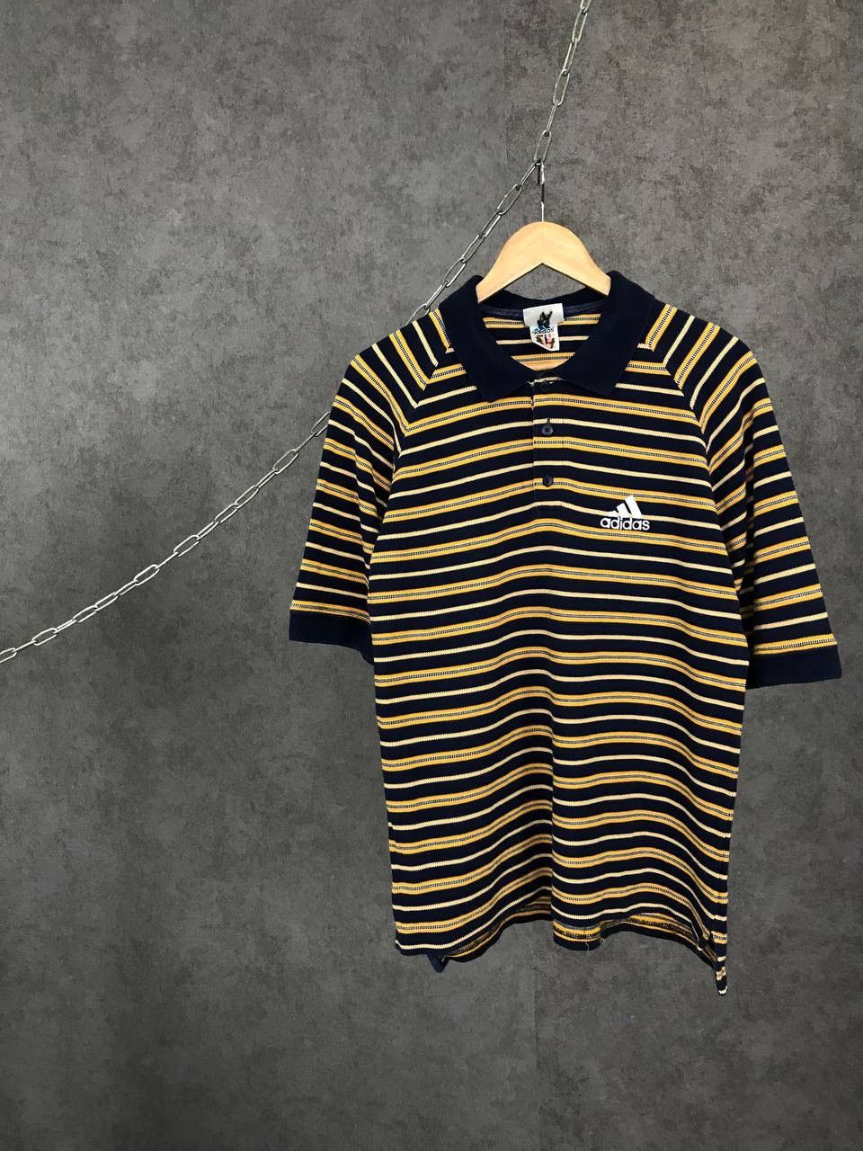 Adidas Adidas vintage sportwear striped polo tee Size US M / EU 48-50 / 2 - 1 Thumbnail