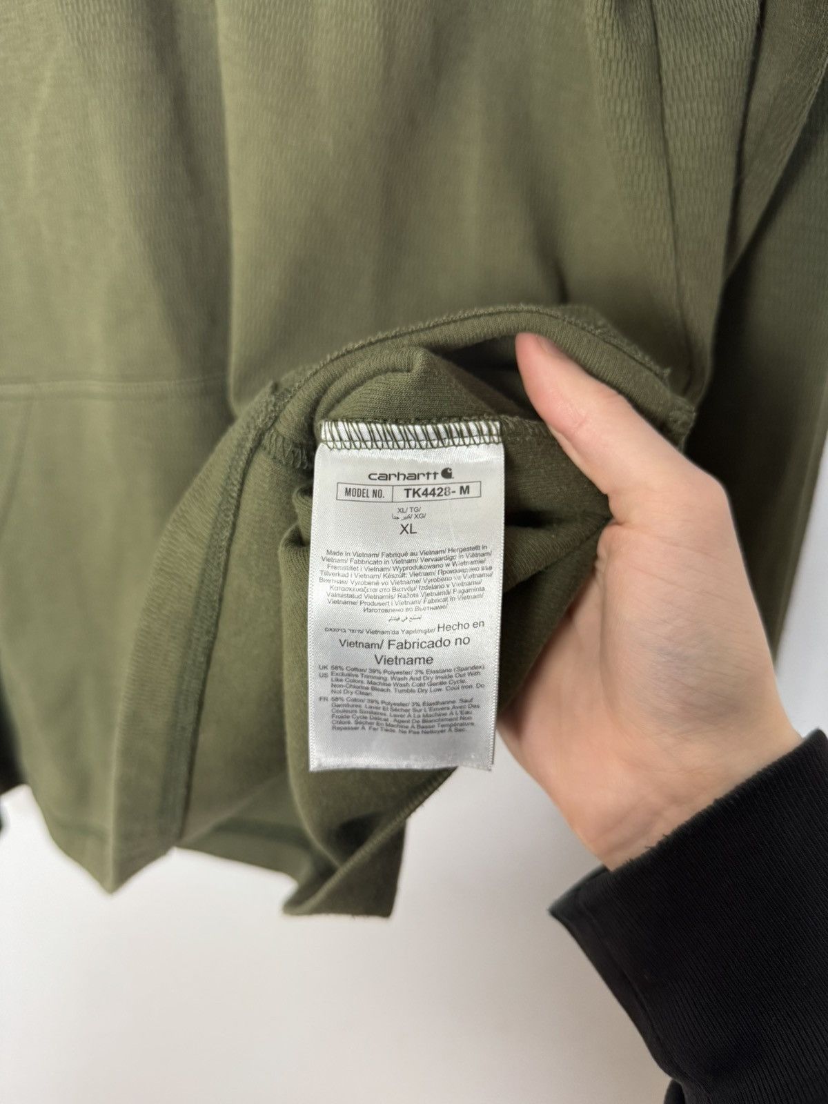Carhartt Vintage Carhartt Quarter Zip In Olive XL Streetwear Vintage Size US XL / EU 56 / 4 - 8 Thumbnail