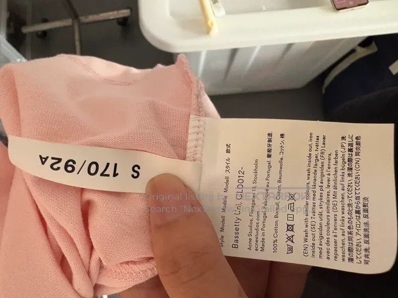 Acne Studios Acne Studios Light pink short-sleeved T-shirt Size S / US 4 / IT 40 - 4 Thumbnail