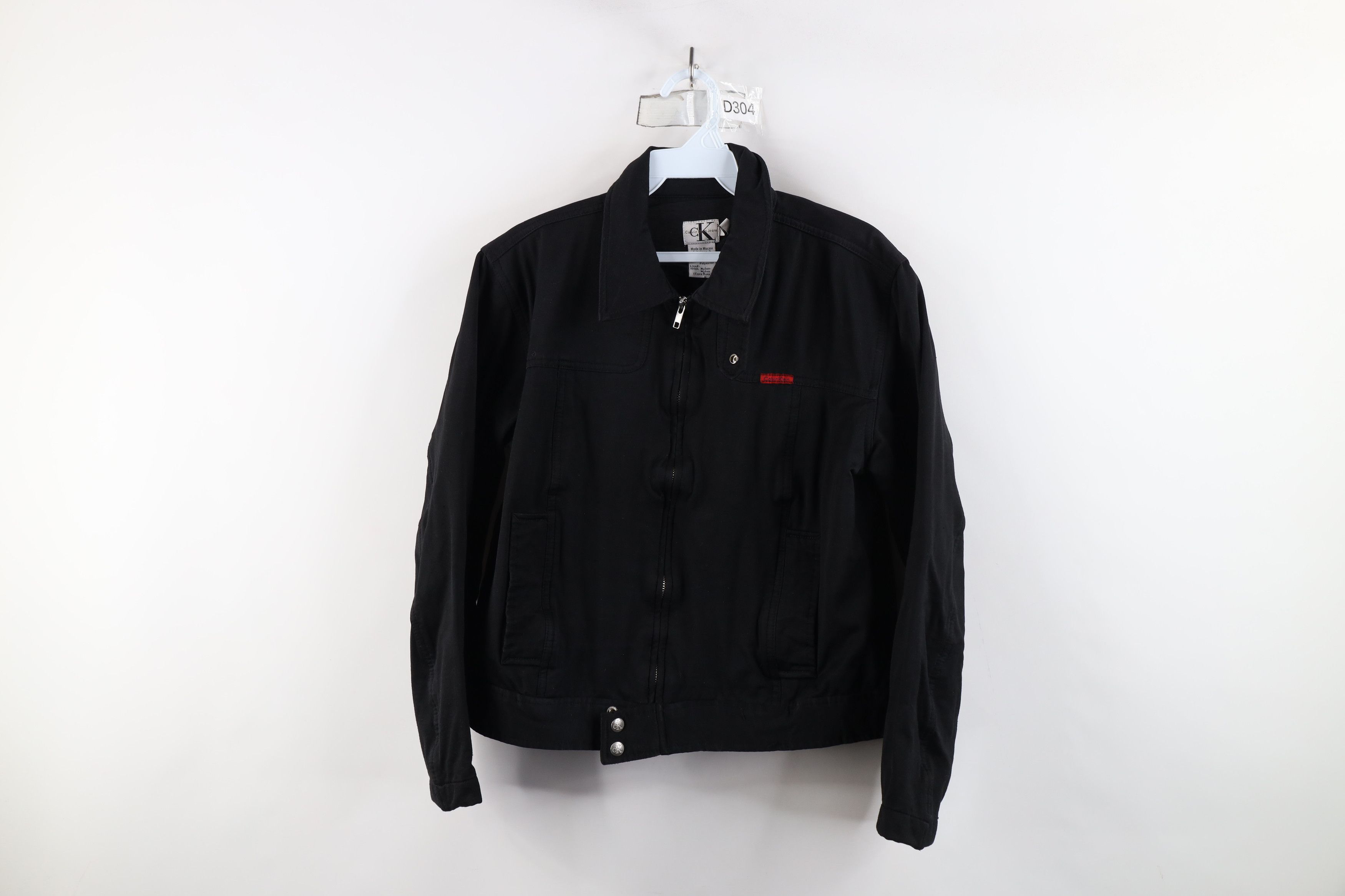 Calvin Klein × Vintage Vintage 90s Calvin Klein Cropped Babydoll Bomber Jacket Size L / US 10 / IT 46 - 1 Thumbnail