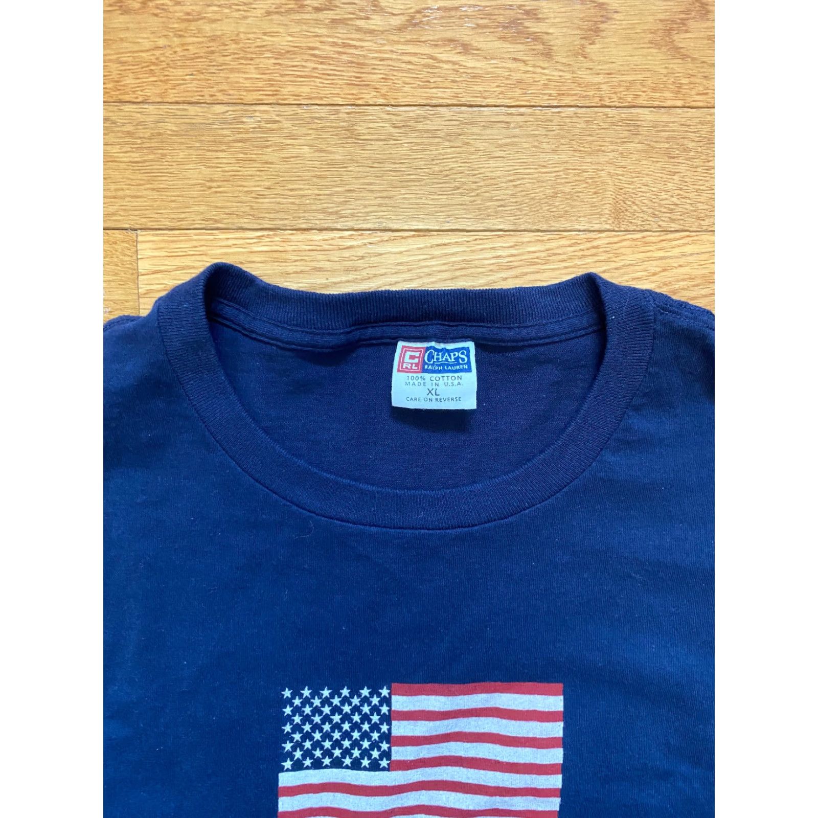 Chaps VINTAGE Chaps Ralph Lauren Single Stitch T-shirt Mens XL Burgundy American Flag Stitch Shirt Mens XL Burgundy Size US XL / EU 56 / 4 - 3 Thumbnail