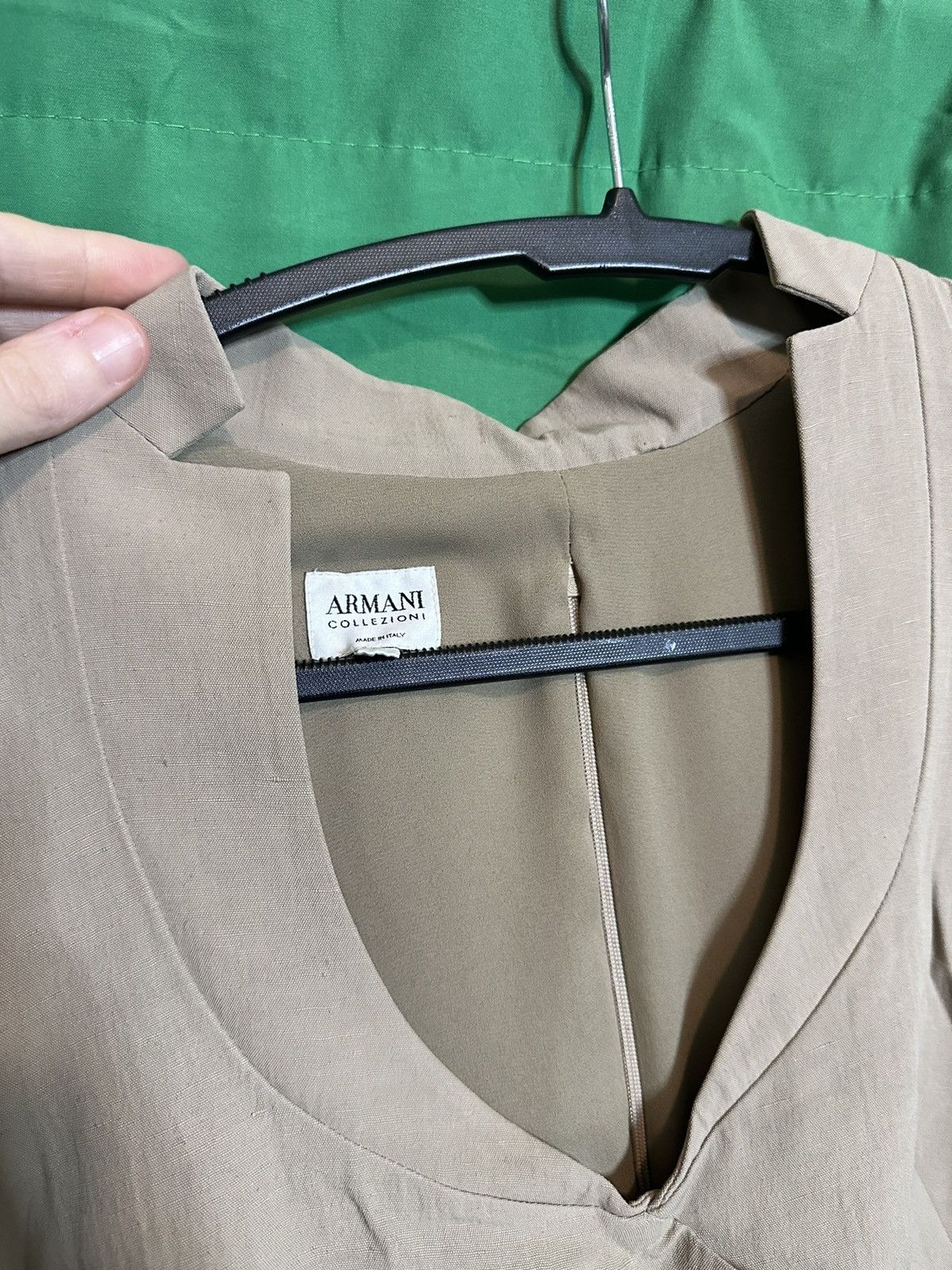 Armani Collezioni Linen blend sleeveless paneled lined dress Italy Size M / US 6-8 / IT 42-44 - 6 Thumbnail