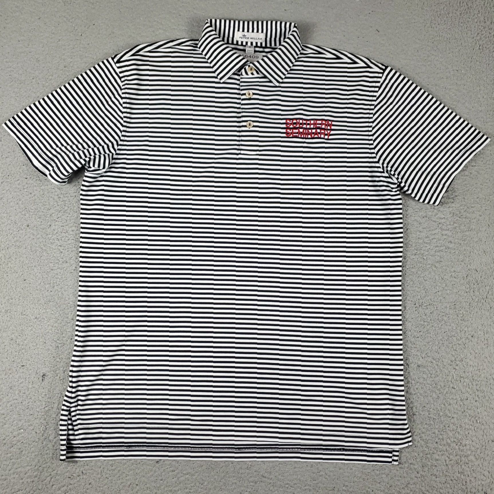 Peter Millar Peter Millar Polo Shirt Mens Medium Black Striped Activewear Golf Size US M / EU 48-50 / 2 - 2 Thumbnail