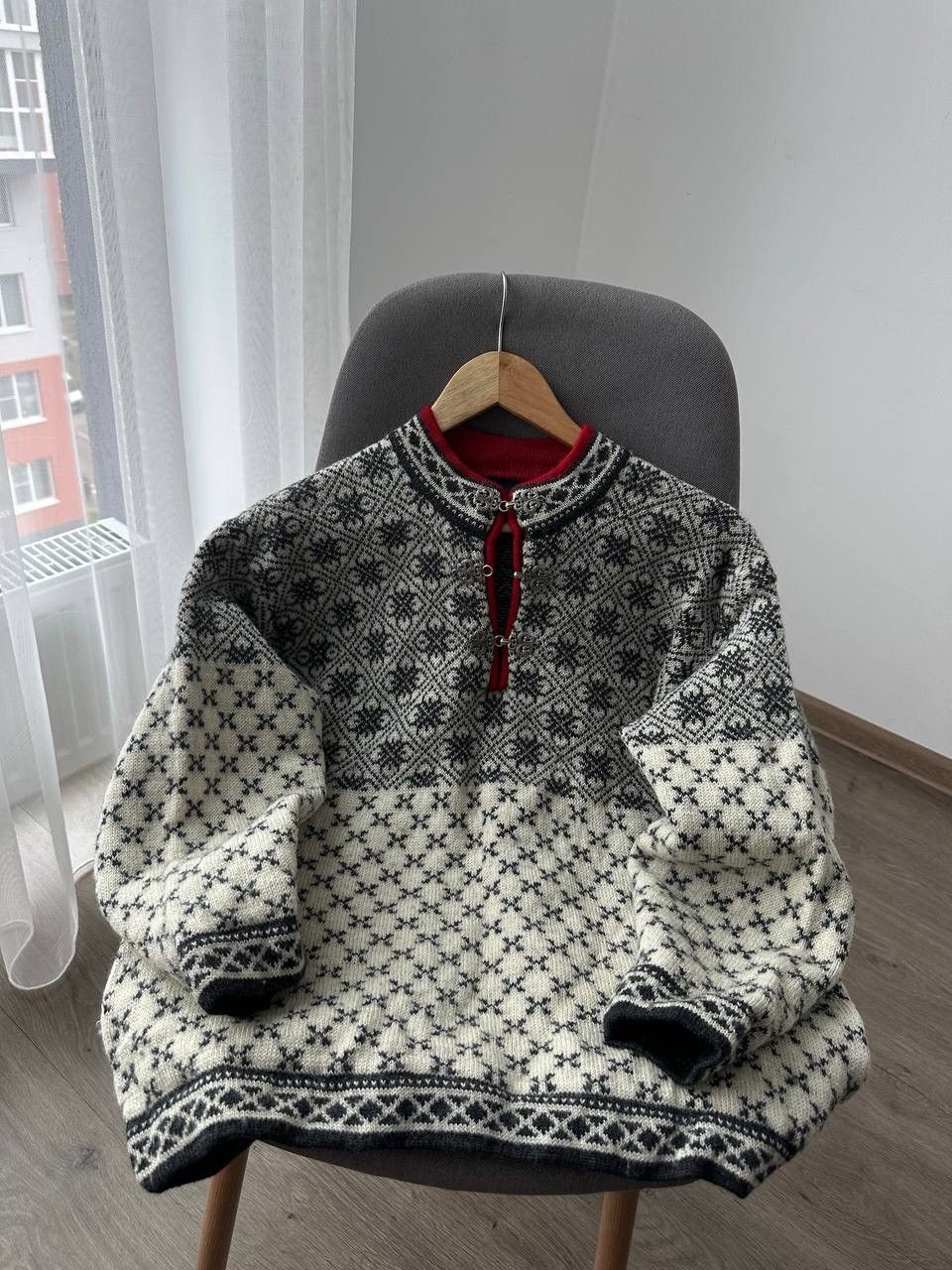 Japanese Brand × Vintage Vintage Nordic Jumper Fair Isle Wool Sweater Size L / US 10 / IT 46 - 1 Thumbnail