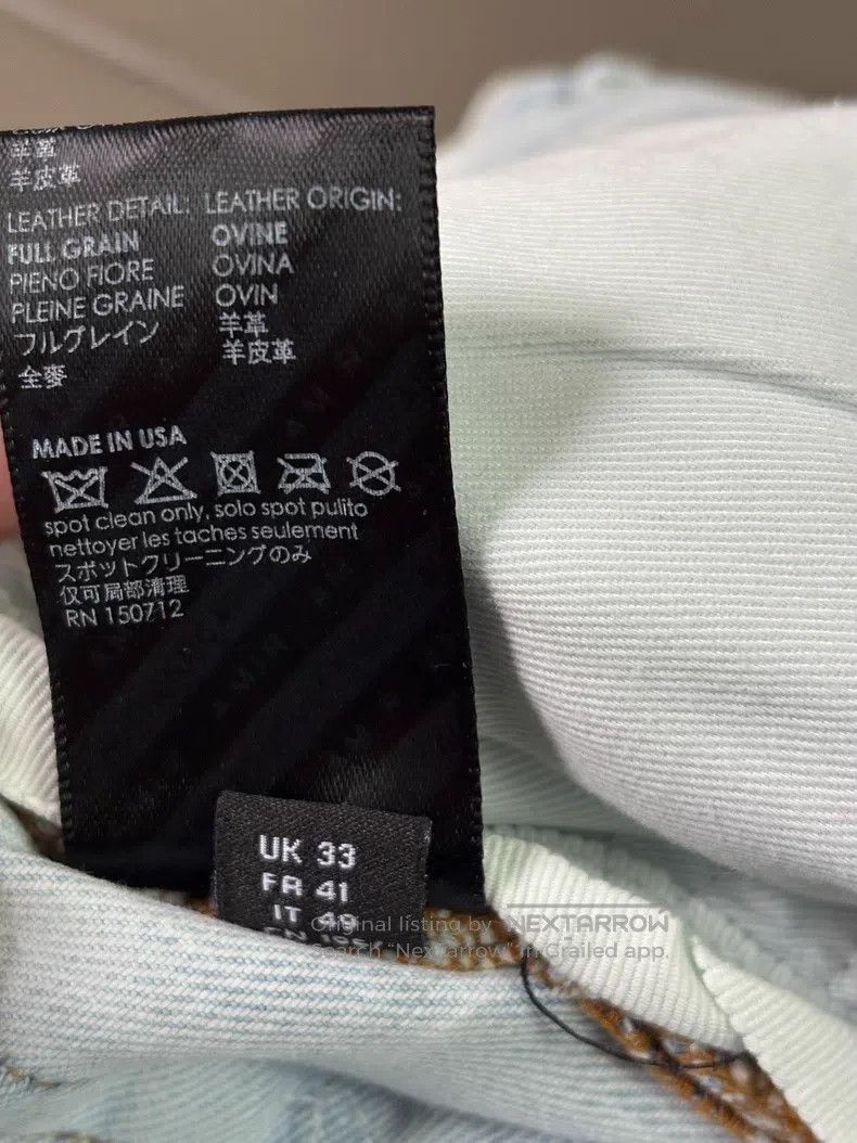 Amiri Amiri Size 33 Star sheepskin stretch jeans Size US 33 - 9 Thumbnail