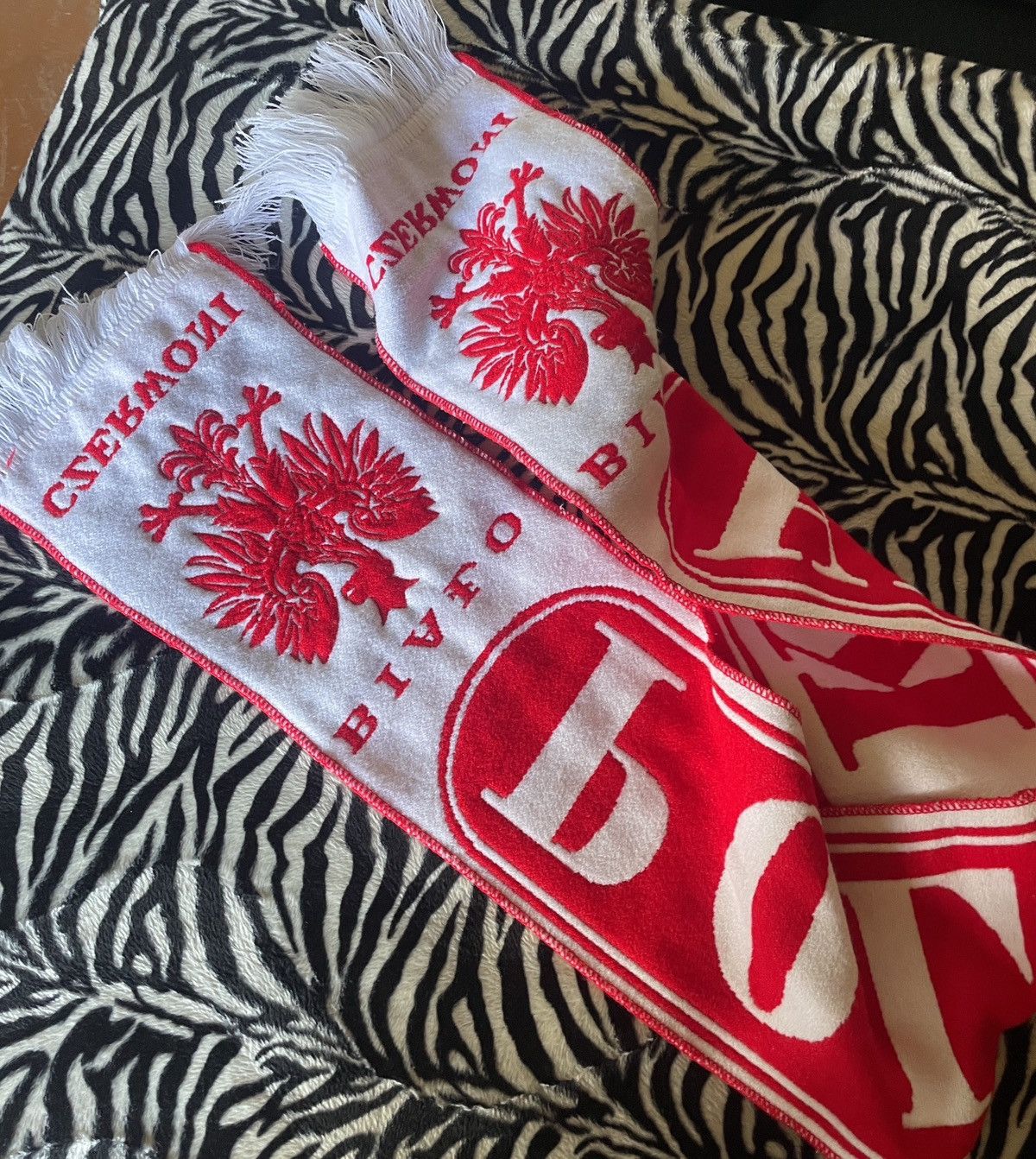 Other Vintage Poland National Team Bialo Czerwoni Football Scarf Size ONE SIZE - 4 Thumbnail