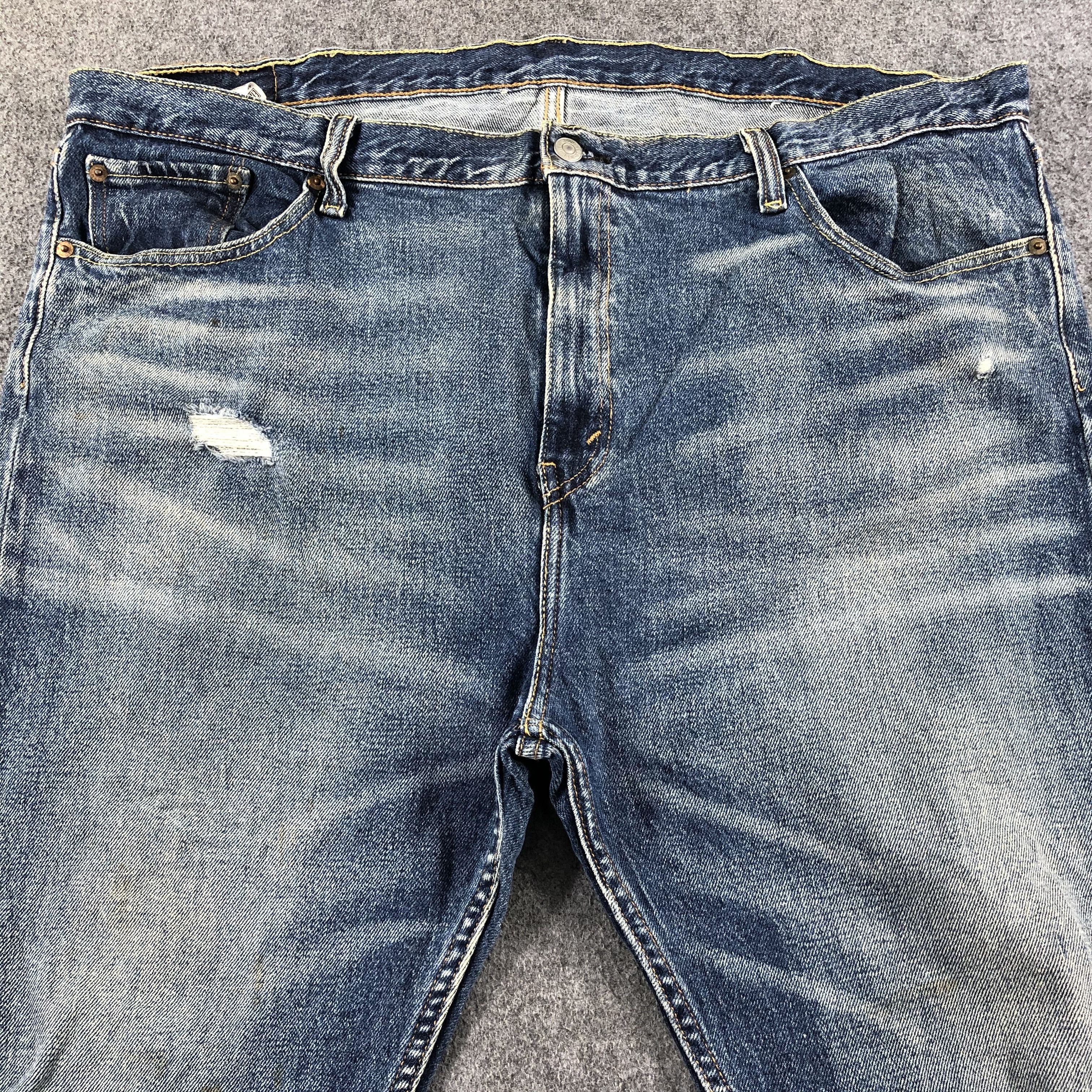Levi's Vintage Blue Wash Levis 510 Jeans-J2666 Size US 42 / EU 58 - 3 Thumbnail