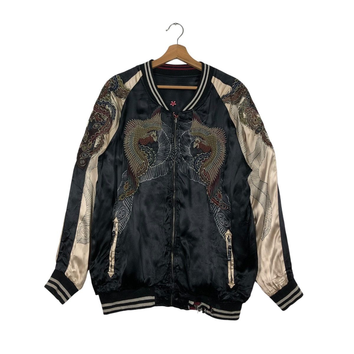 Japanese Brand 🔥VINTAGE REVERSIBLE JACKET SUKAJAN SOVEINER EMBROIDERRED Size US M / EU 48-50 / 2 - 3 Thumbnail
