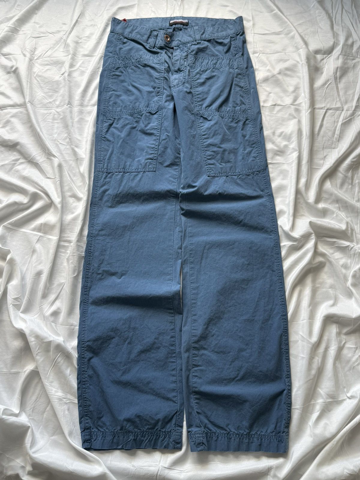 Other Luck In Luck Functional Blue Cargo Pants Baggy Style Size 28 Size US 28 / EU 44 - 1 Thumbnail