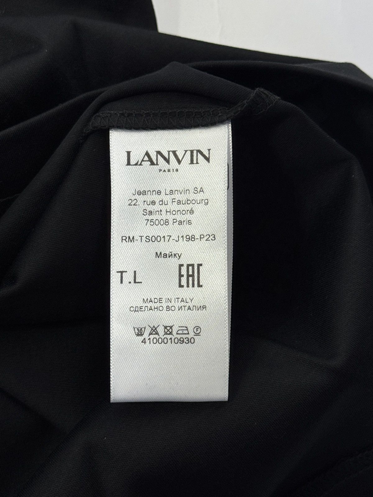 Lanvin CURB LOGO OVERSIZED T-SHIRT Size US L / EU 52-54 / 3 - 4 Thumbnail