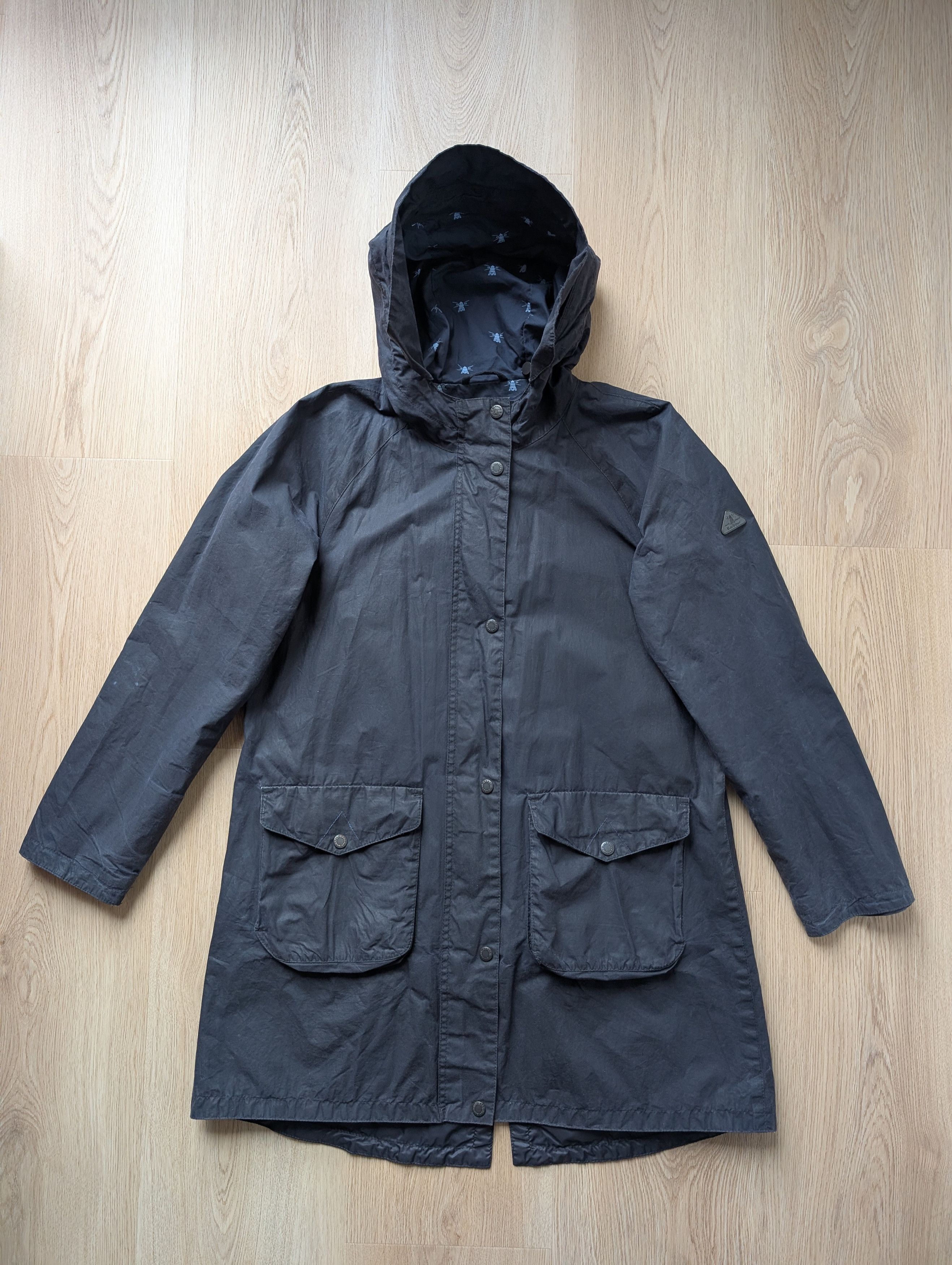 Barbour Barbour Women's Navy Updrift Wax Lightweight 4oz Jacket Size M / US 6-8 / IT 42-44 - 1 Thumbnail