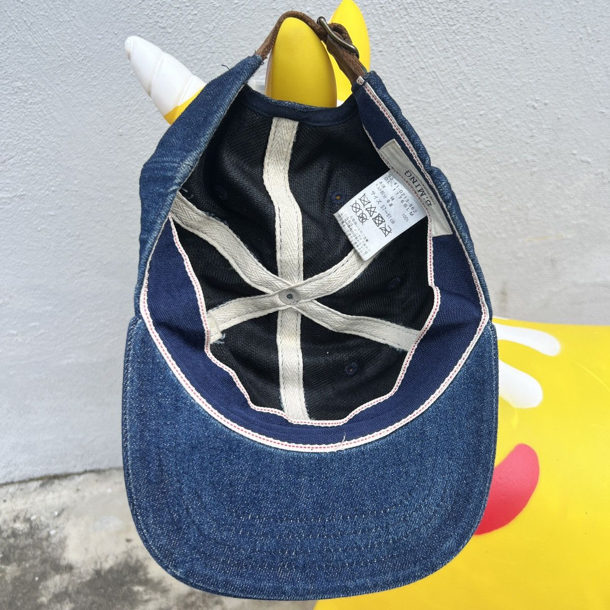 Beams Plus × Japanese Brand × Vintage VTG BEAMS S 6 PANEL DENIM SELVEDGE CAP Size ONE SIZE - 6 Thumbnail