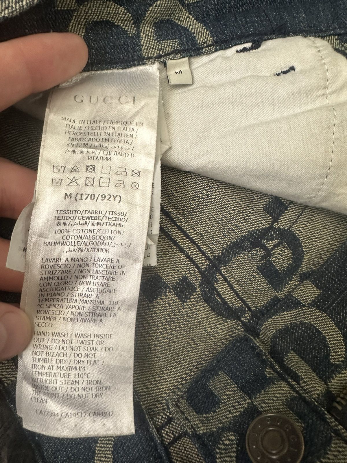 Gucci Gucci Monogram Denim Shorts Size US 30 / EU 46 - 7 Thumbnail