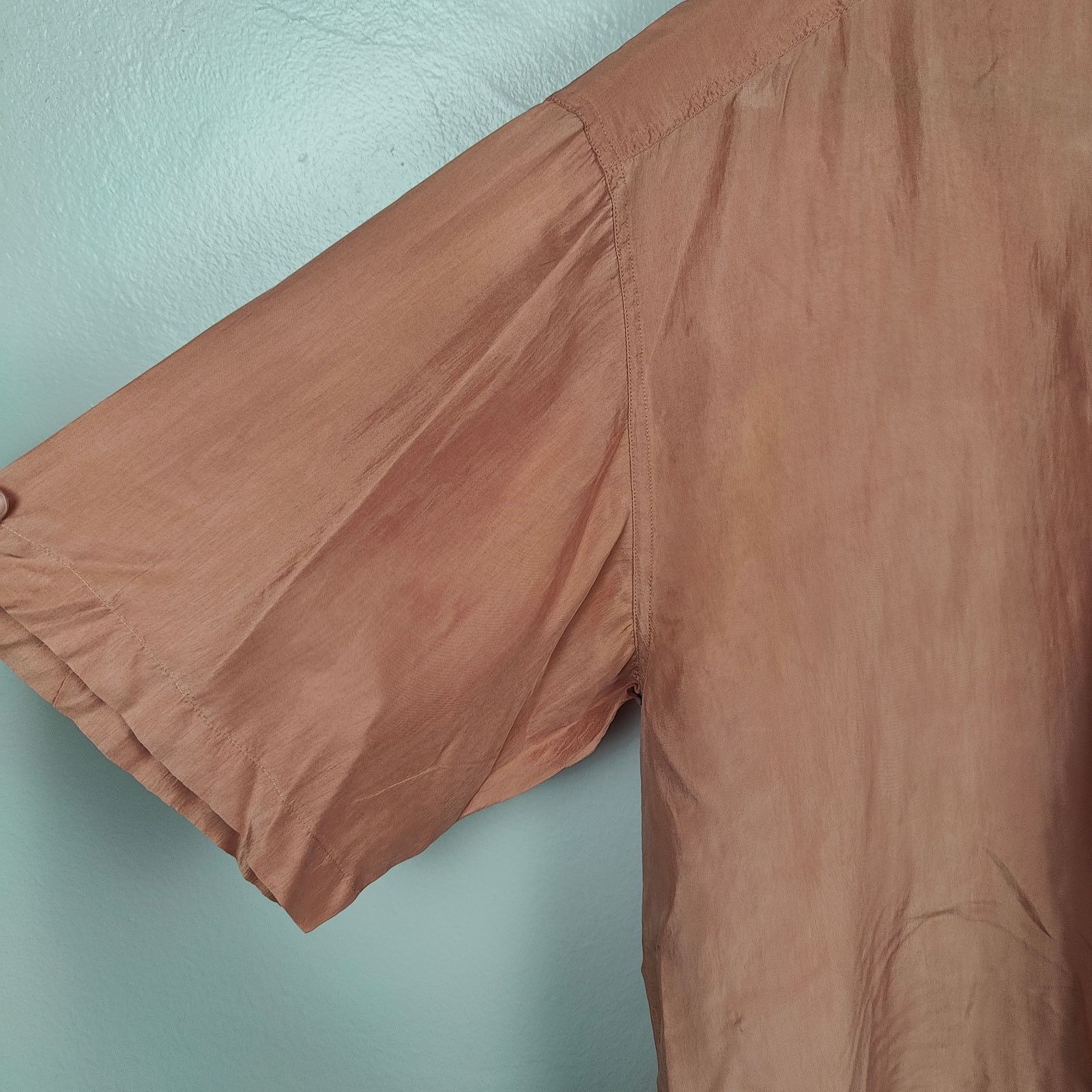 Other Vintage Protest Button Up Shirt Mens Medium Salmon Pink Size US M / EU 48-50 / 2 - 2 Thumbnail