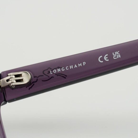Longchamp Longchamp LO2737 501 Eyeglasses Transparent Plum 52mm Frame Size ONE SIZE - 9 Thumbnail