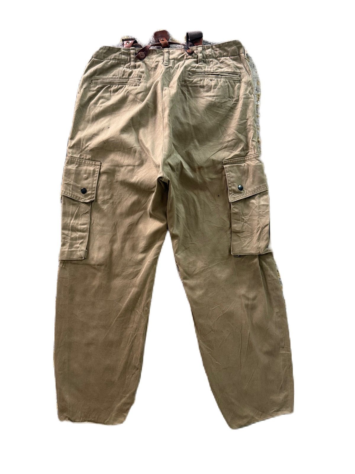 Buzz Rickson's CARGO PANTS WORKWEAR STYLE CASUAL PANTS WITH BRANCES KHAKI Size US 32 / EU 48 - 5 Thumbnail