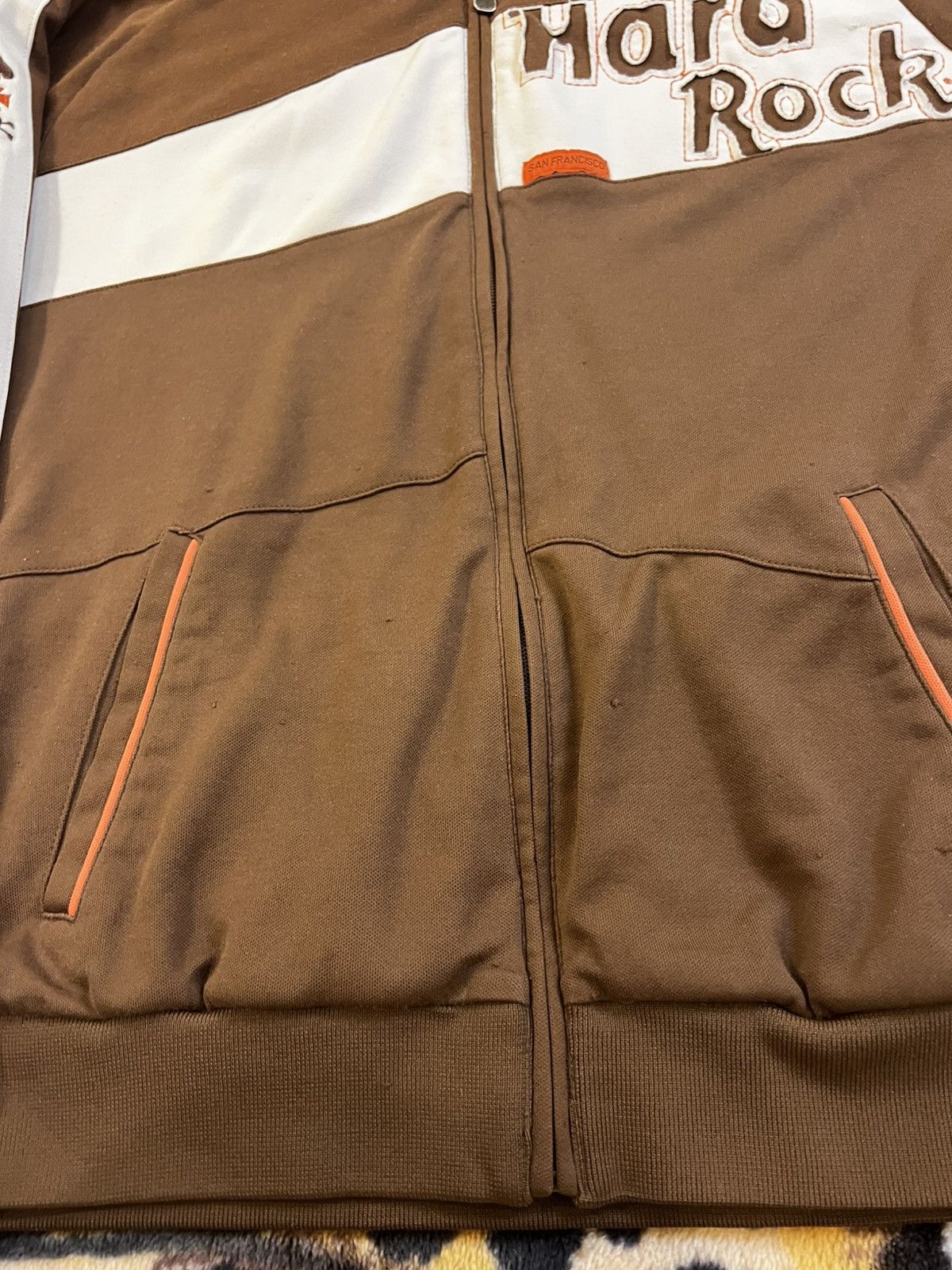 Hard Rock Cafe × Vintage Vintage Hard Rock Cafe Brown San Francisco Jacket Size US L / EU 52-54 / 3 - 6 Thumbnail
