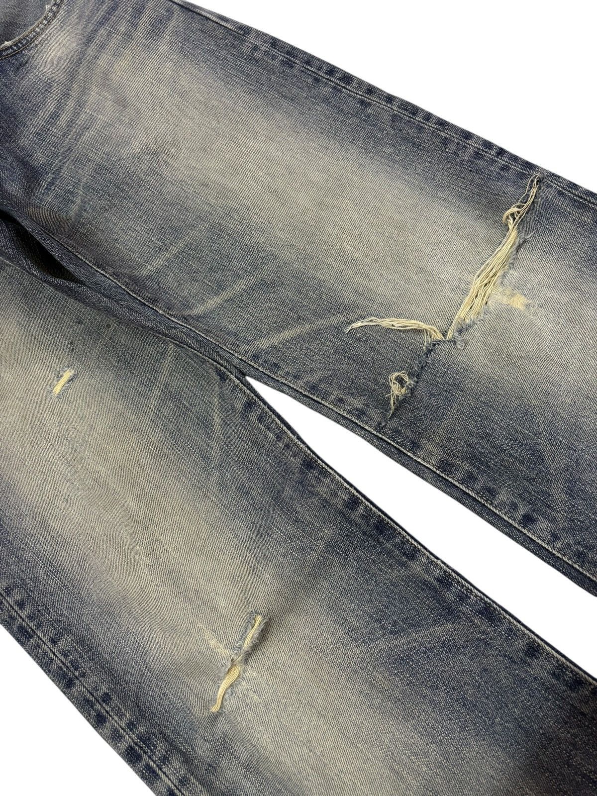 Edwin Vtg Edwin XVS Japan Distressed Jeans Size US 29 - 4 Thumbnail