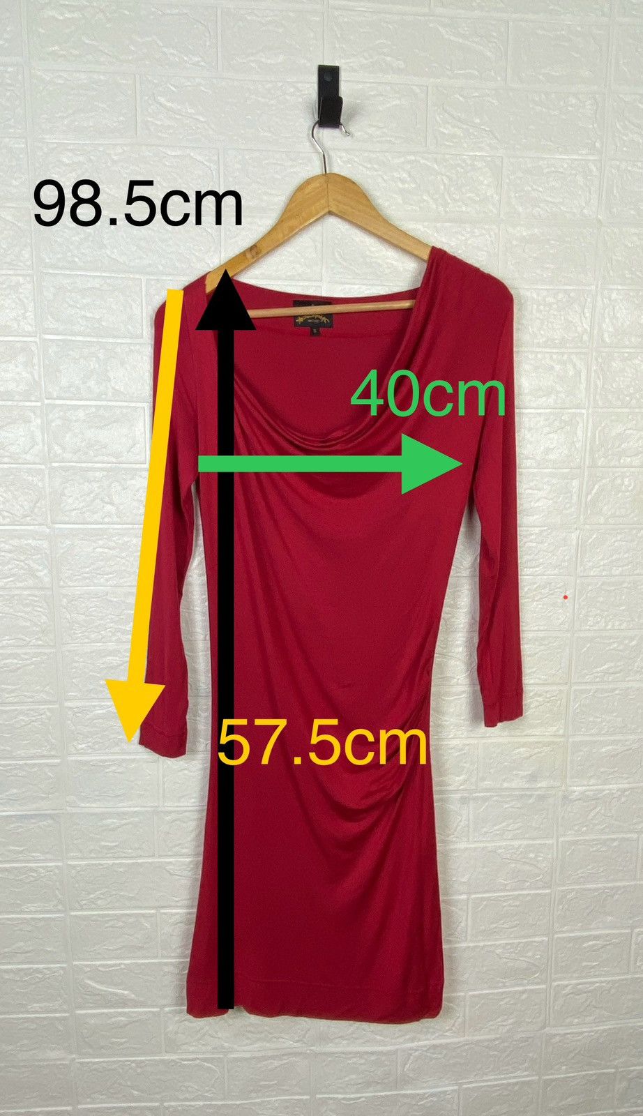 Vivienne Westwood Vintage Vivienne Westwood Anglomania bodycon midi dress red Size S / US 4 / IT 40 - 2 Thumbnail