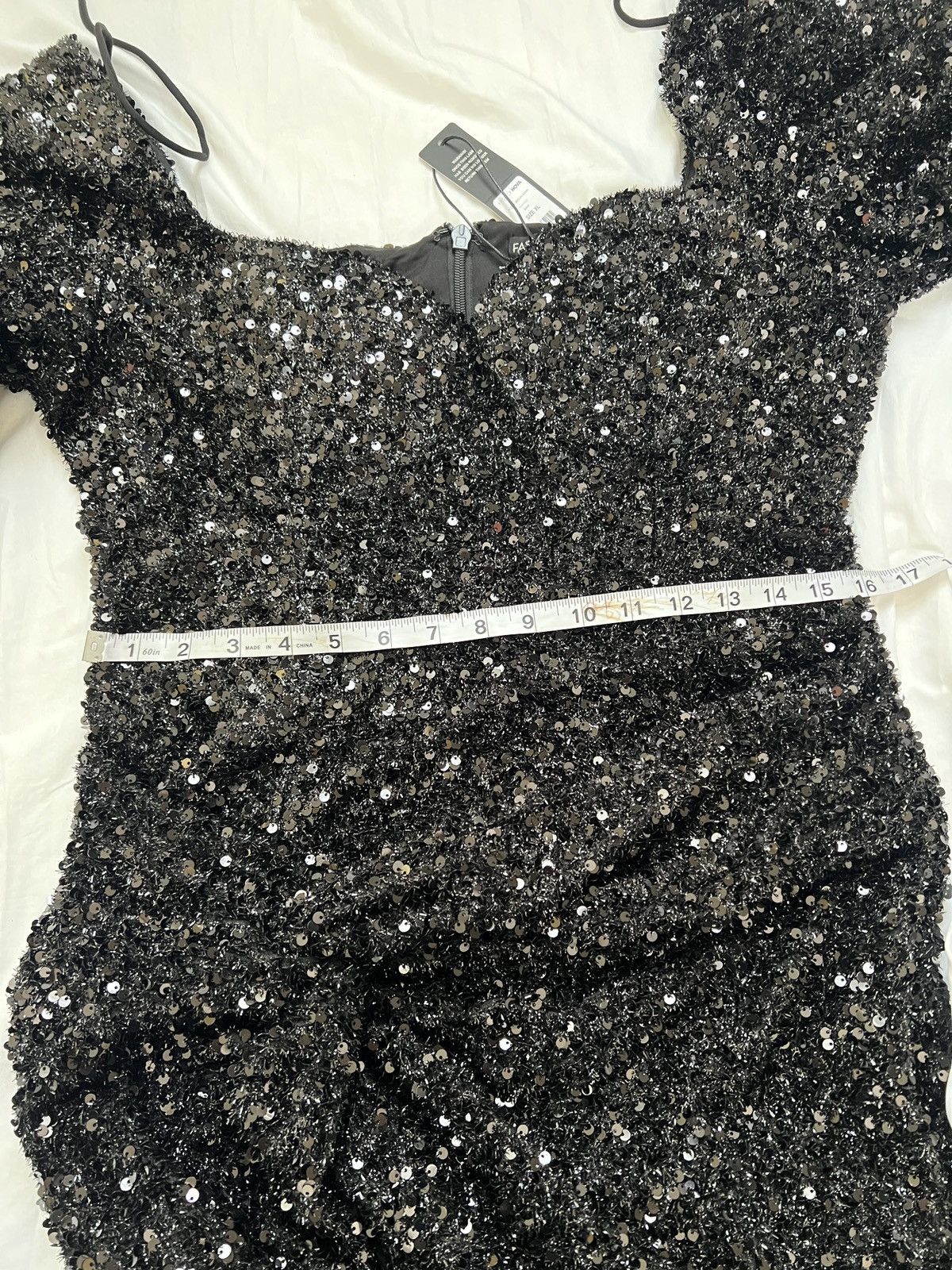 Fashion Nova Fashion Nova black sequin Gown size XL Size XL / US 12-14 / IT 48-50 - 8 Thumbnail