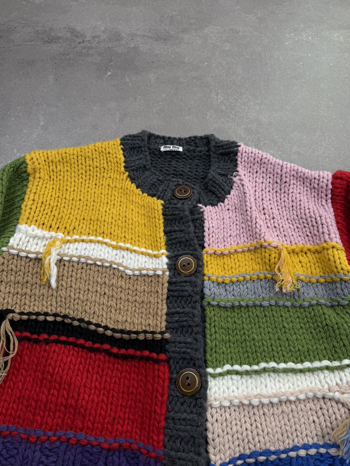 Miu Miu Miu Miu cardigan knitwear 2020s old money luxury Size L / US 10 / IT 46 - 4 Thumbnail