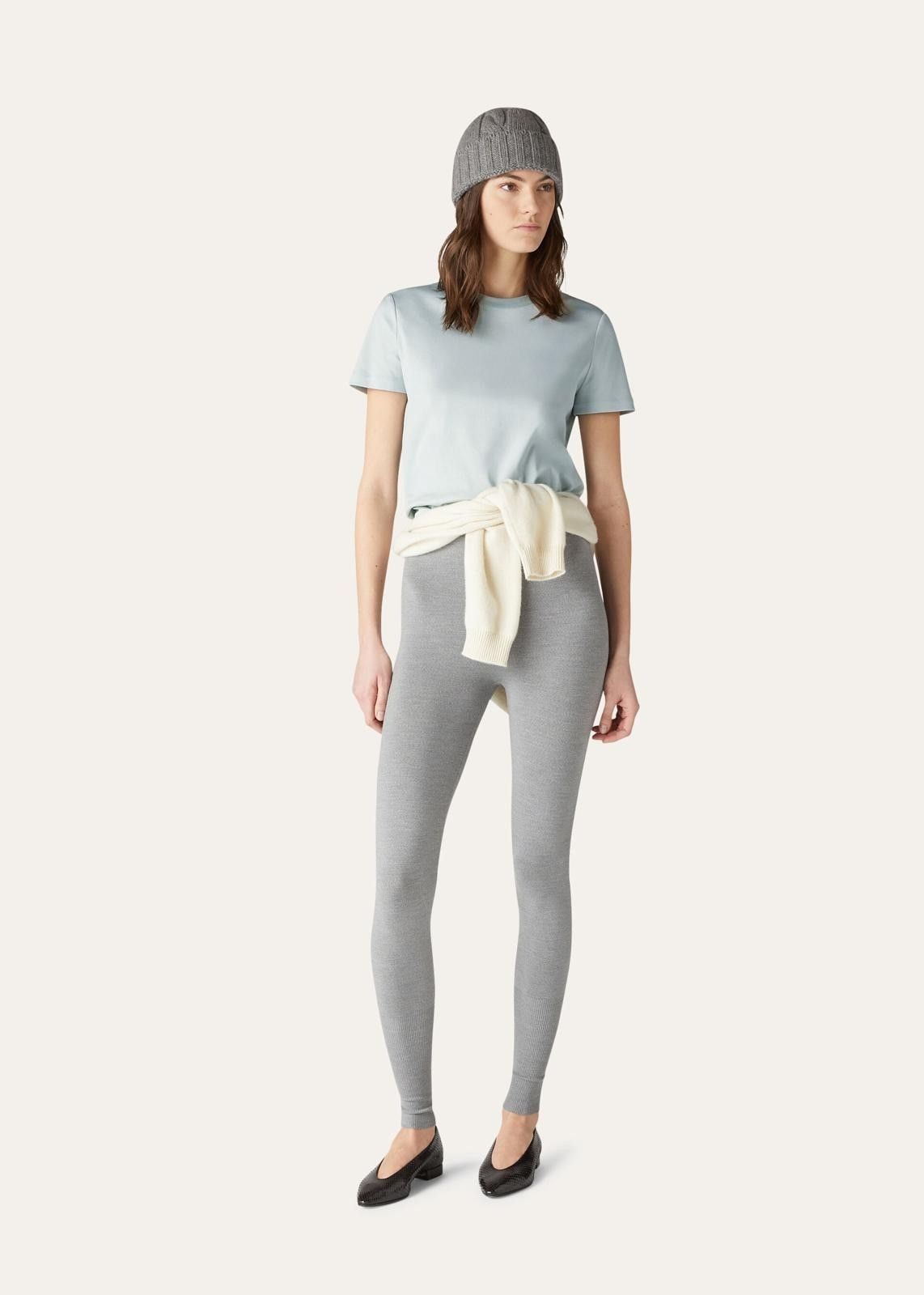 Loro Piana o1srvl11e0824 Crewneck Short Sleeve T-Shirt in Light Blue Size M / US 6-8 / IT 42-44 - 3 Thumbnail