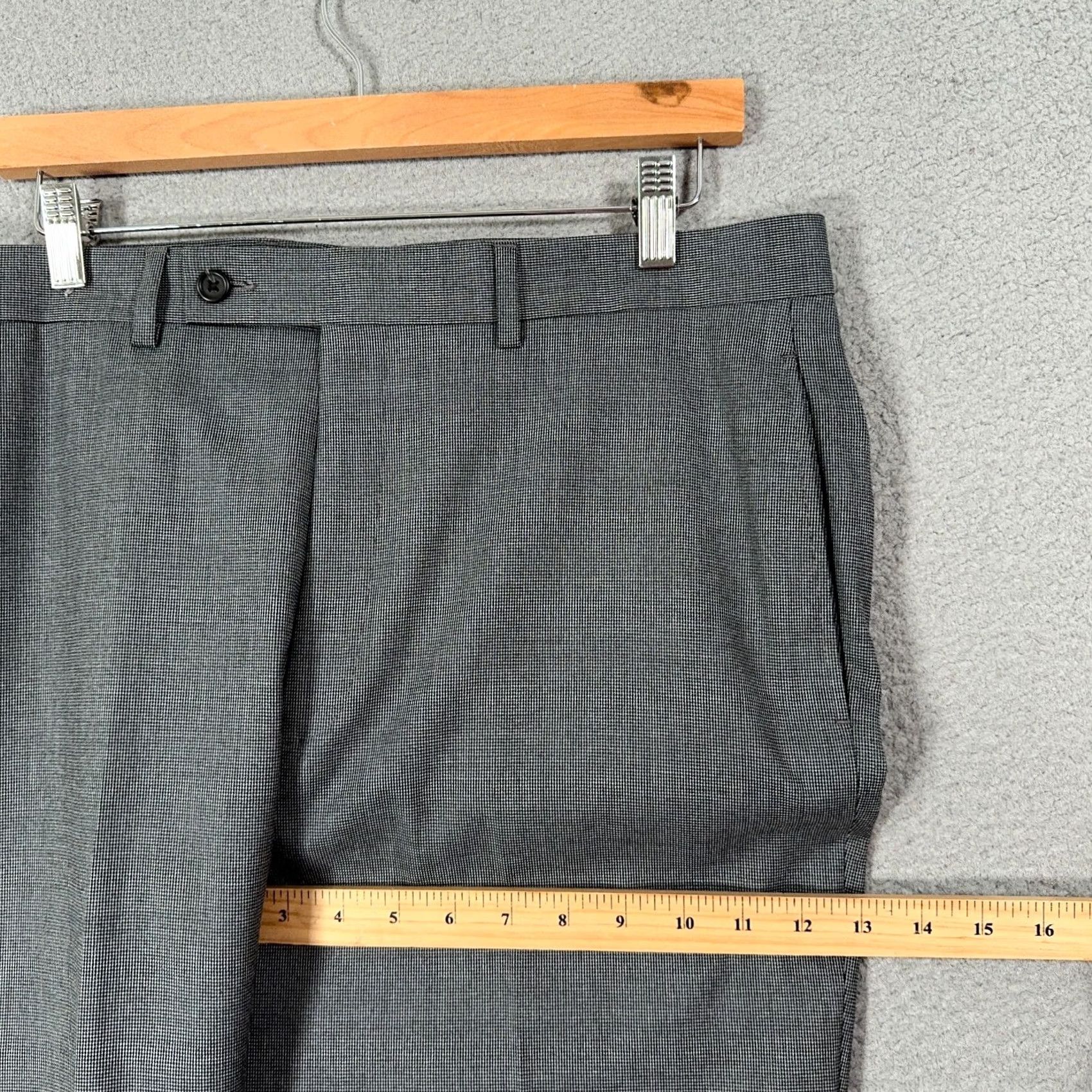 Ralph Lauren Lauren Ralph Lauren Pants Mens 34x34 Gray Micro Houndstooth Trousers Dress Pants Classic Fit Everyday Wear Mens Size US 34 / EU 50 - 5 Thumbnail