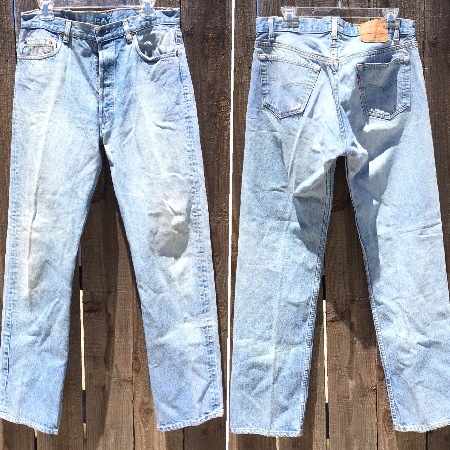 Vintage VINTAGE Levi’s 501 Jeans Button Fly 34x34 Levi’s USA Blue Denim Sizes 36 34 Size US 34 / EU 50 - 4 Thumbnail