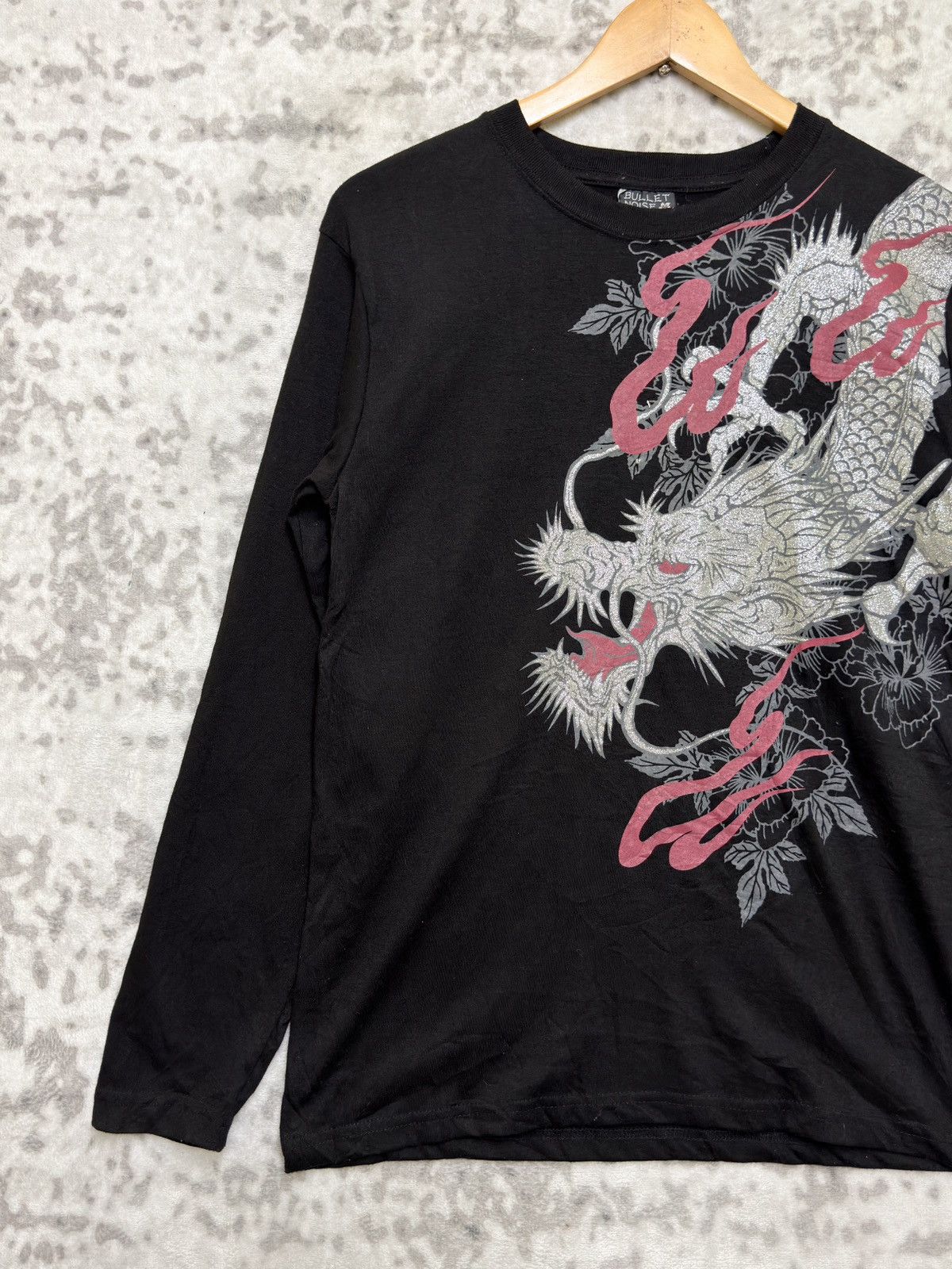 Bullet Noise Bullet Noise Dragon Wagara Y2K Long Sleeve Sukajan Tee Size US XS / EU 42 / 0 - 3 Thumbnail
